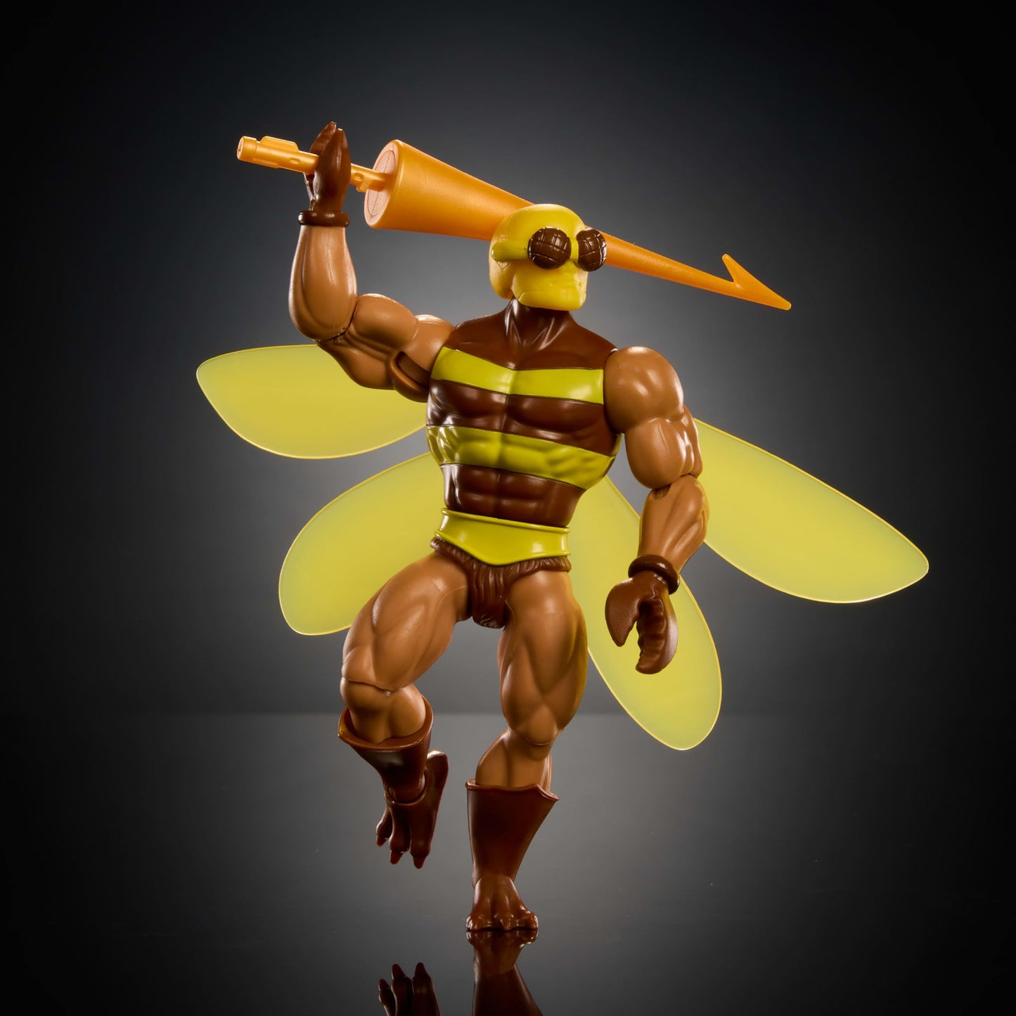 Masters of the Universe Origins Buzz-Off Action Figure – 5.5-Inch Winged Bee Leader with Javelin