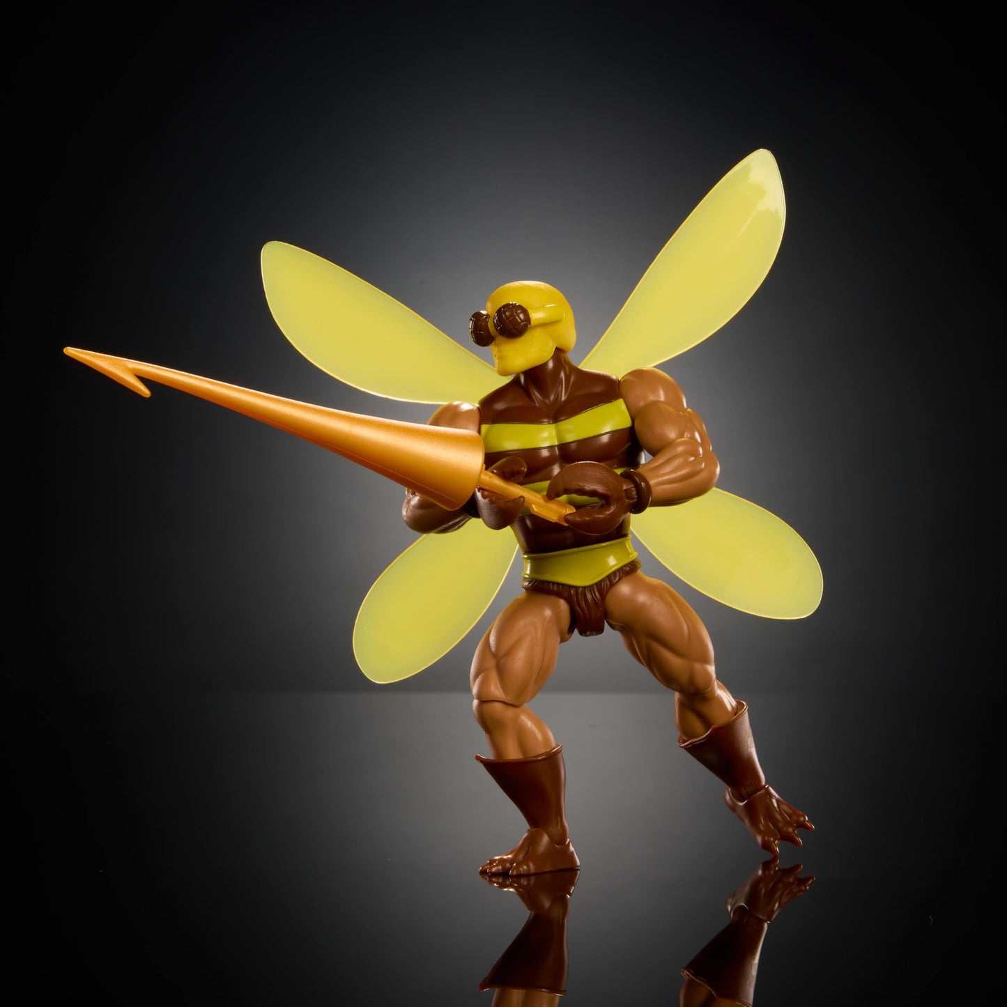 Masters of the Universe Origins Buzz-Off Action Figure – 5.5-Inch Winged Bee Leader with Javelin