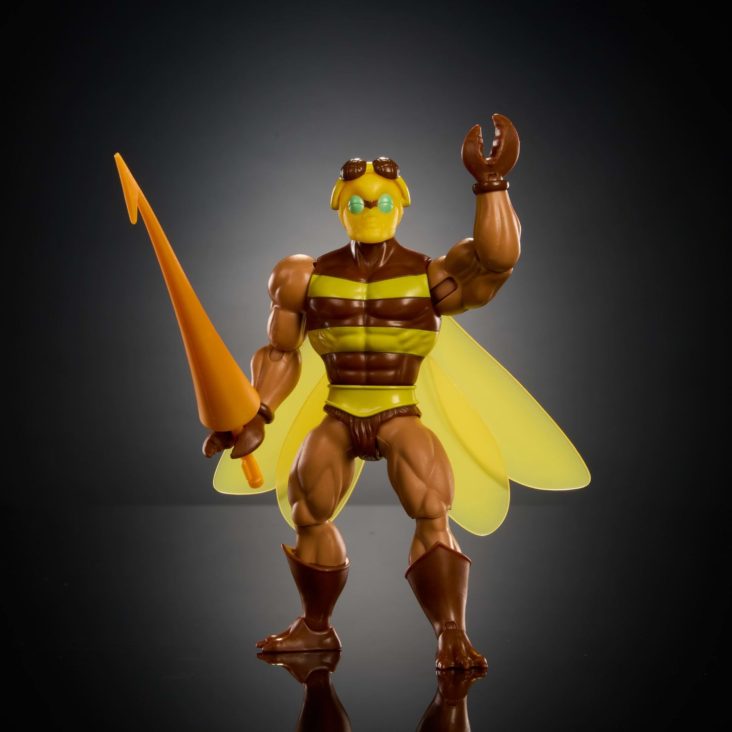 Masters of the Universe Origins Buzz-Off Action Figure – 5.5-Inch Winged Bee Leader with Javelin