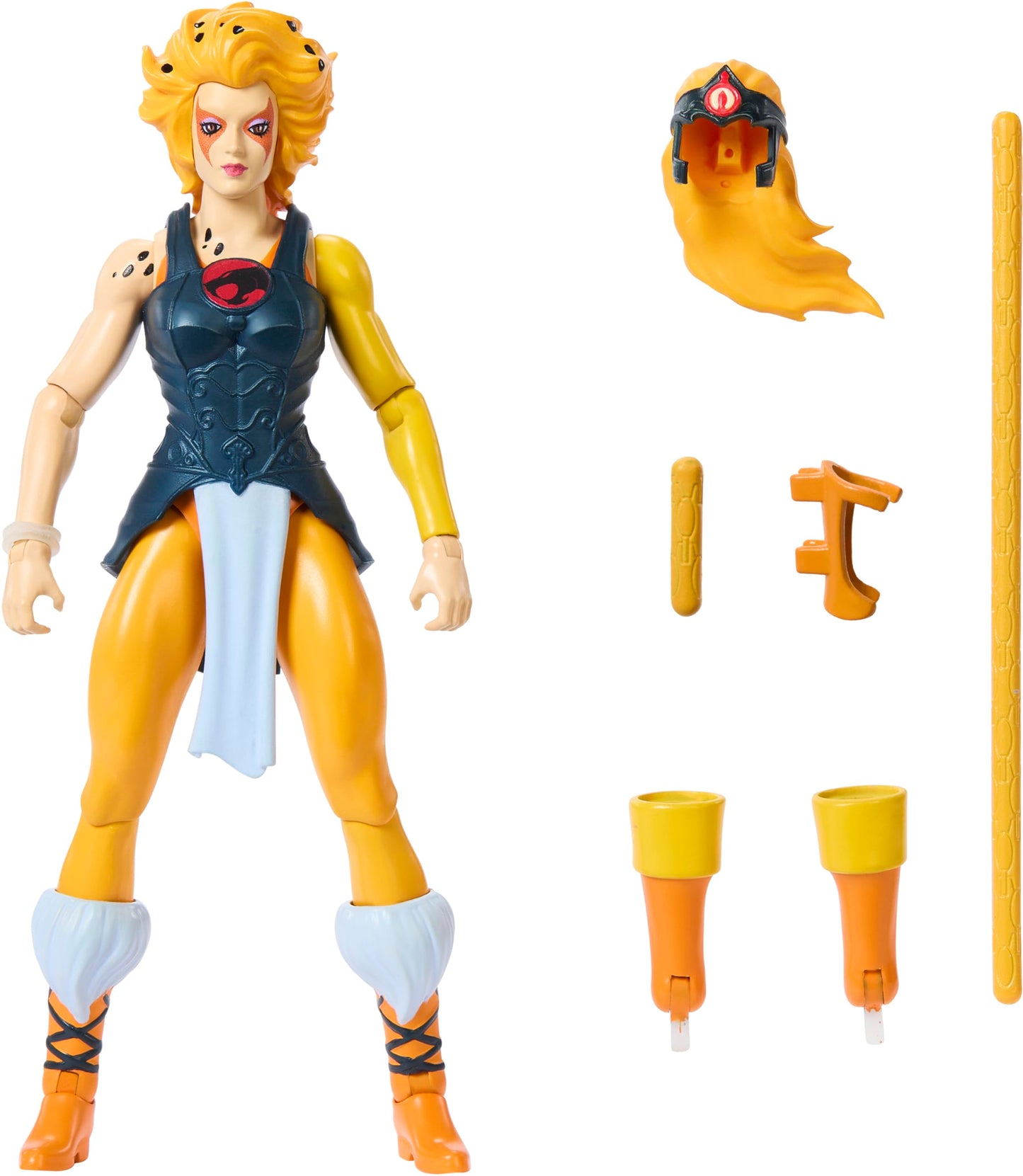 Masters of the Universe Origins & ThunderCats Cheetara Action Figure – 5.5-Inch, Removable Armor, Mini Comic