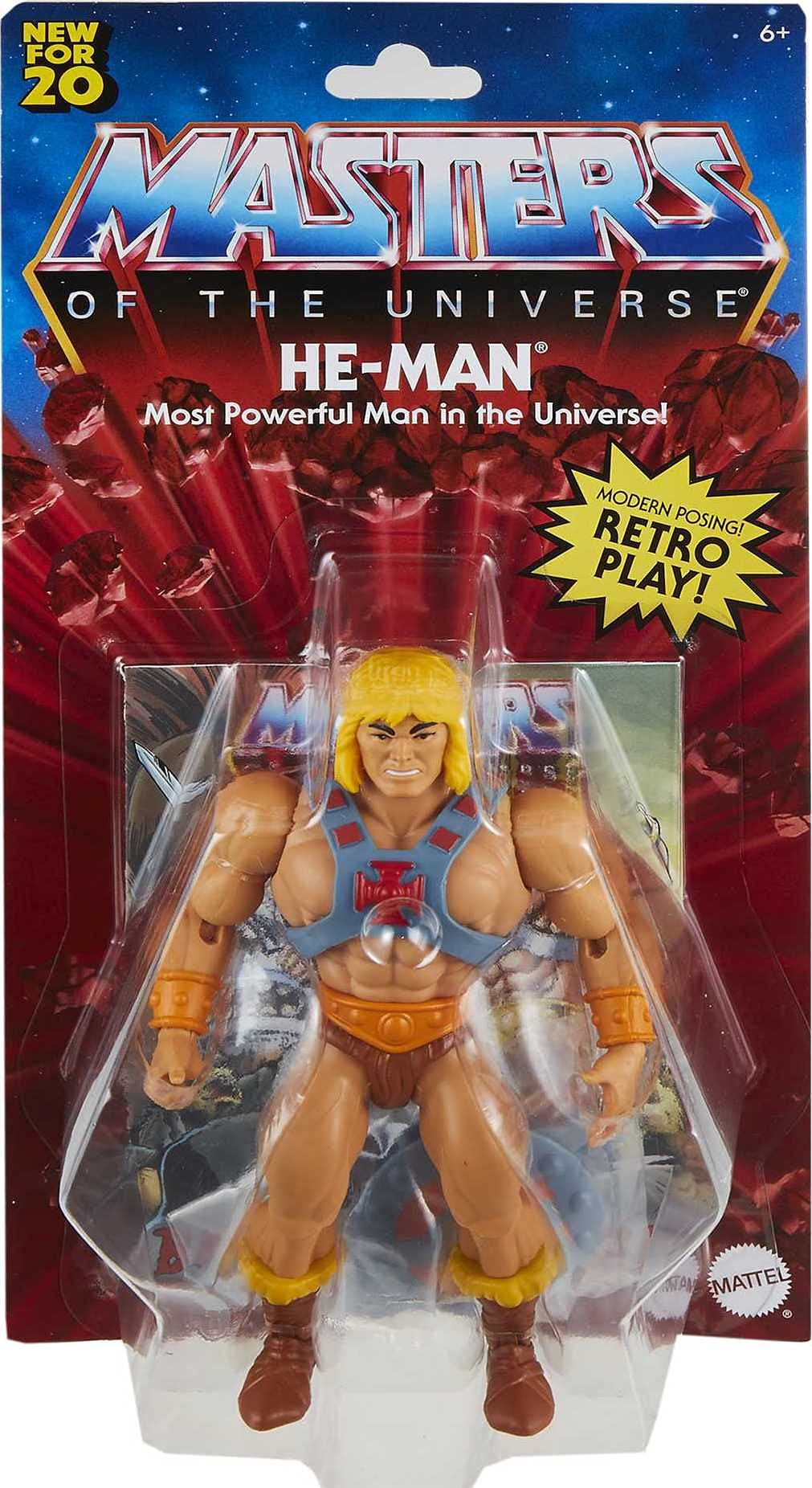 Masters of the Universe Origins He-Man 5.5-Inch Action Figure | Poseable Battle Figure