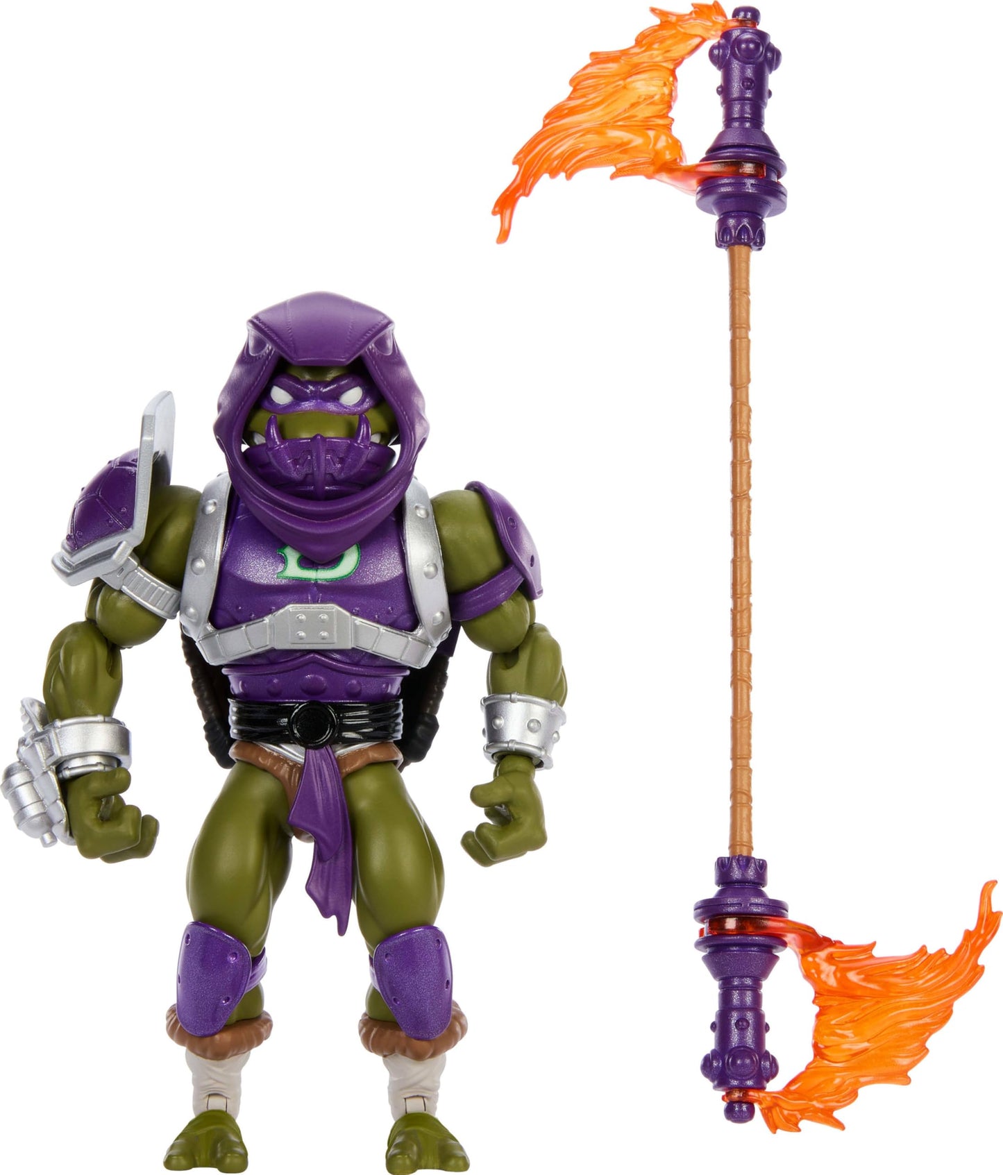 Masters of the Universe Origins Donatello: Turtles of Grayskull Reptile Wars Action Figure — TMNT x MOTU Crossover, 5.5-Inch