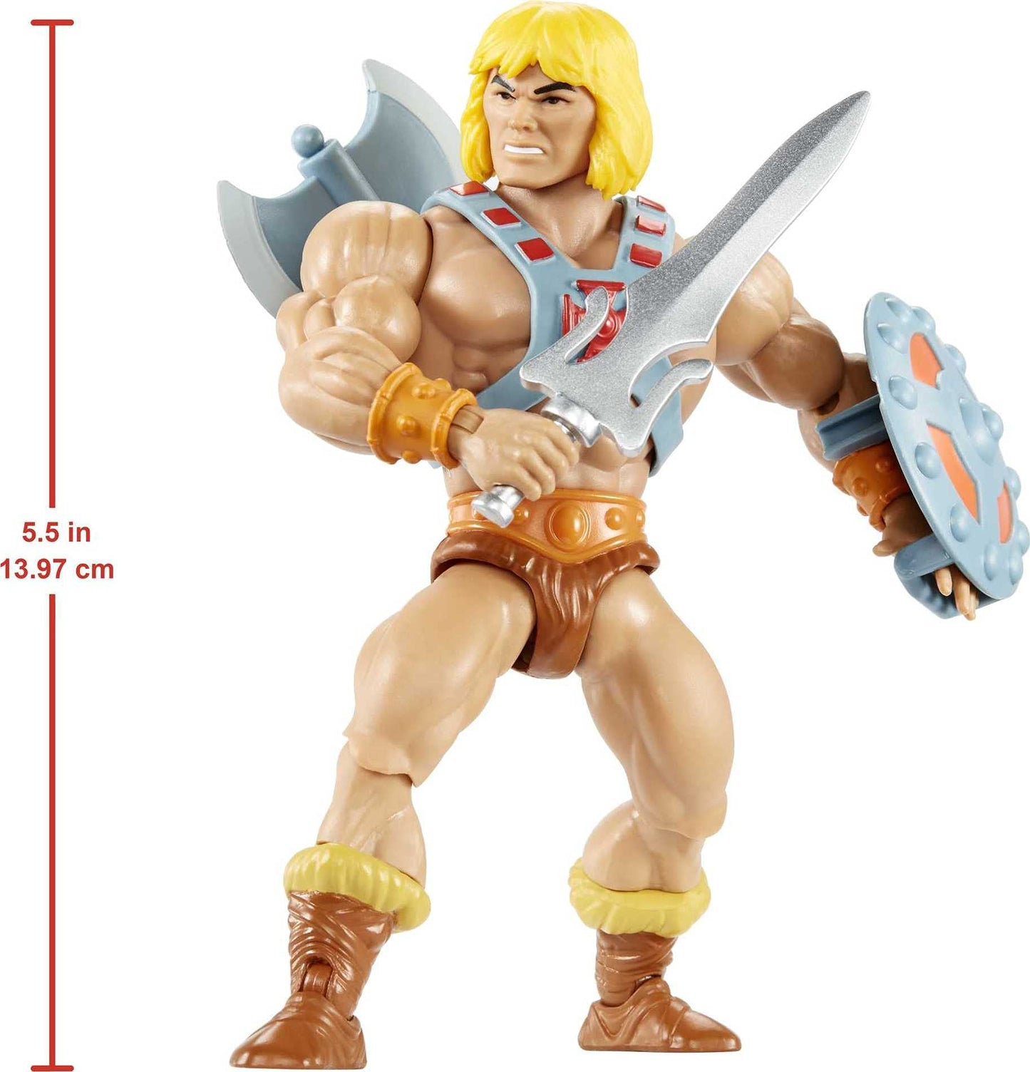 Masters of the Universe Origins He-Man 5.5-Inch Action Figure | Poseable Battle Figure