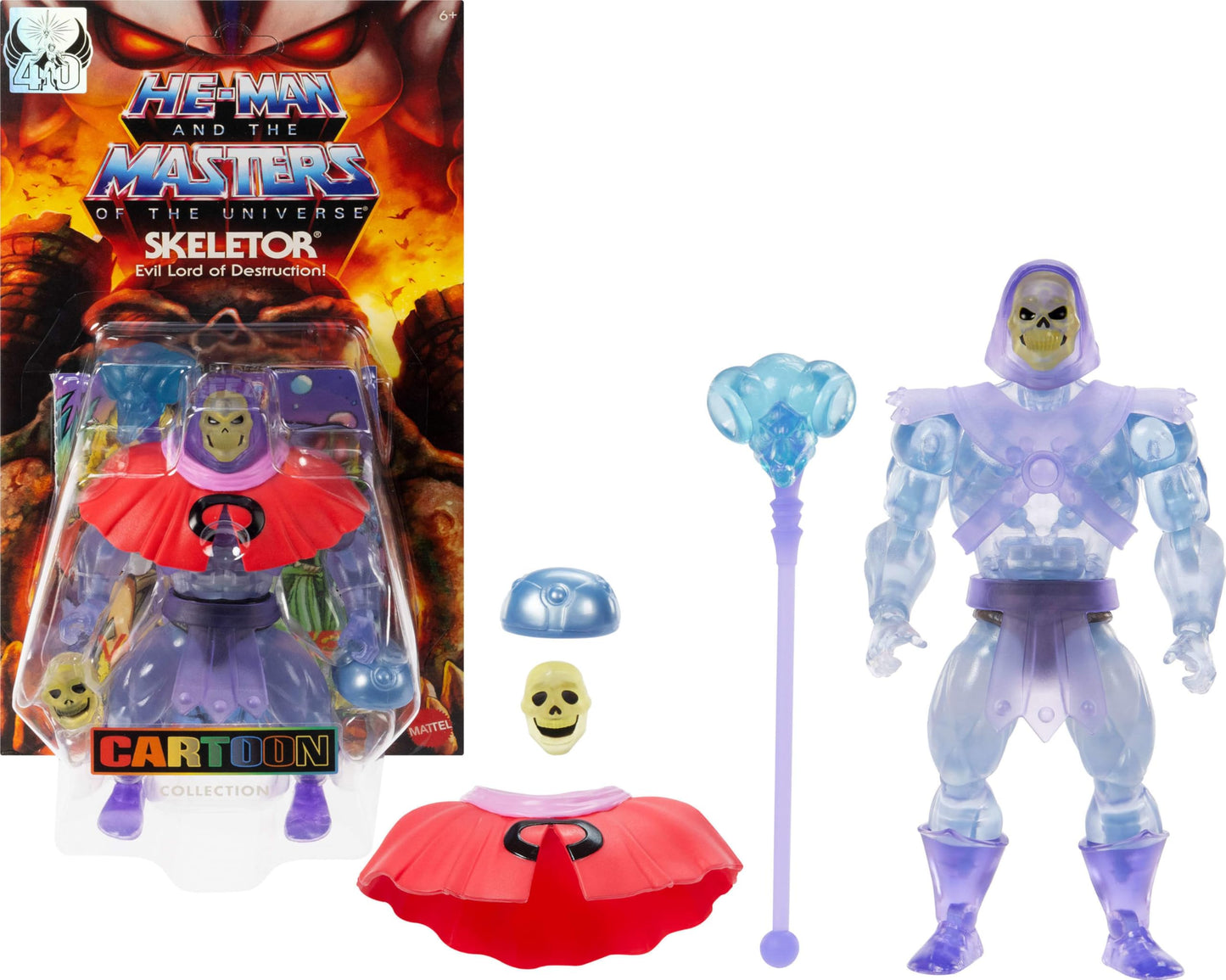 Masters of the Universe Origins Invisible Skeletor Action Figure – 5.5-Inch Cartoon Collection