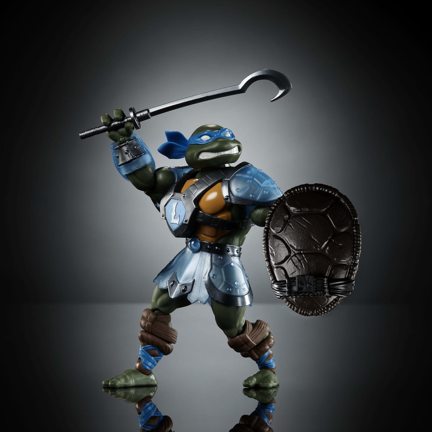 Masters of the Universe Origins Leonardo: Turtles of Grayskull Reptile Wars Posable Figure
