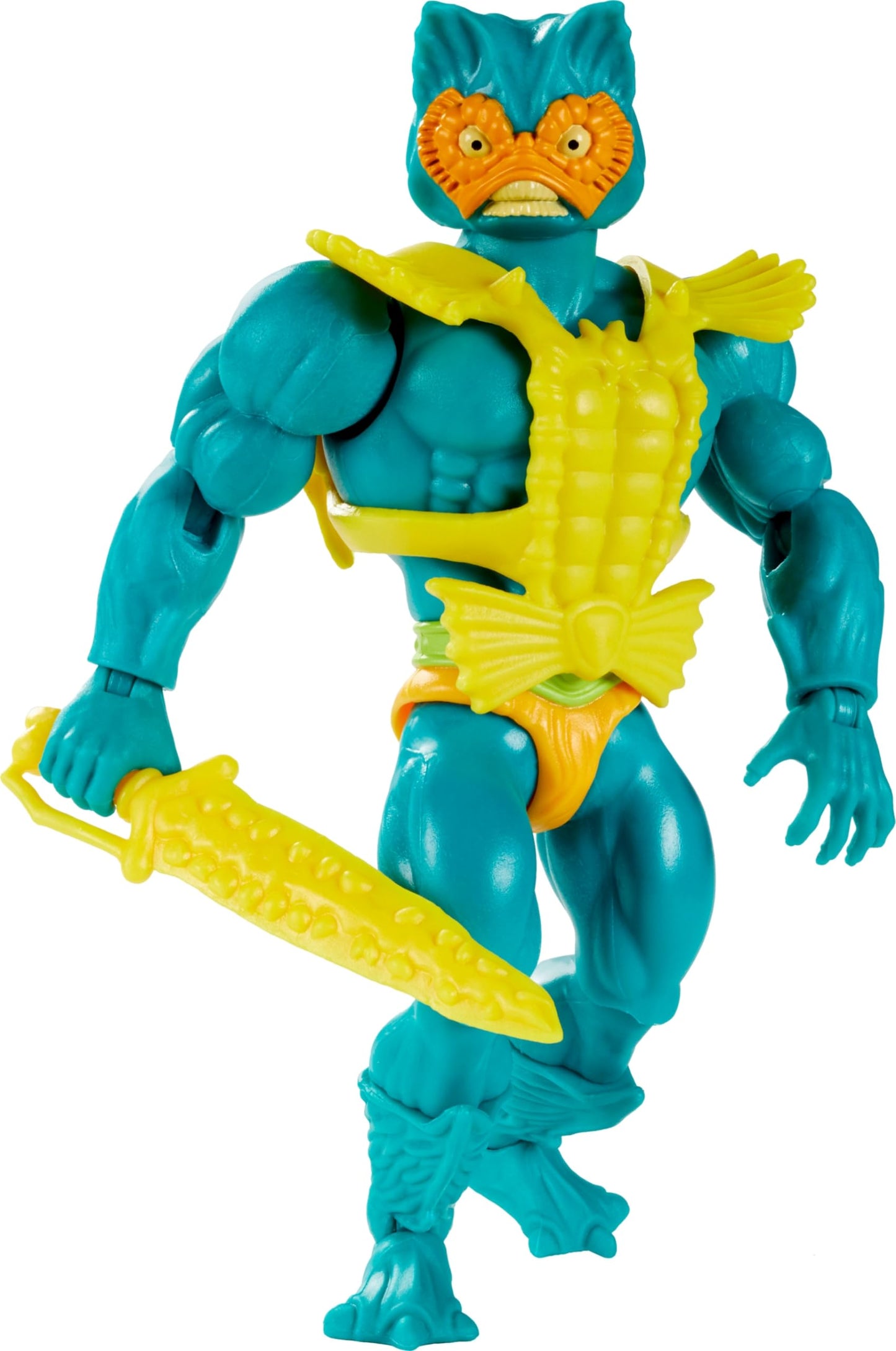 Masters of the Universe Origins Mer-Man Action Figure – 5.5-Inch Ocean Warlord with 16 Points of Articulation