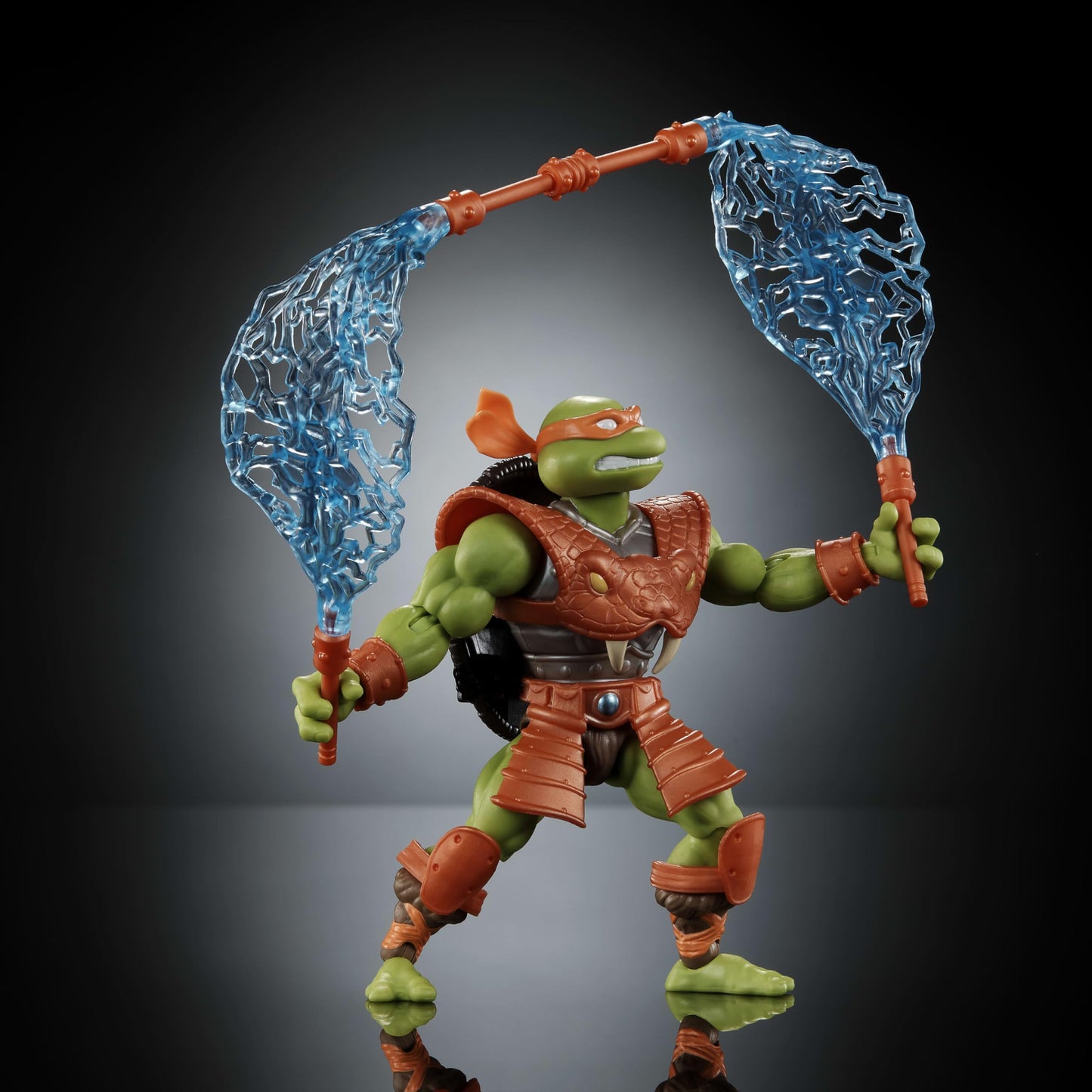 Masters of the Universe Origins Michelangelo: Reptile Wars Armored Action Figure (5.5 Inch)