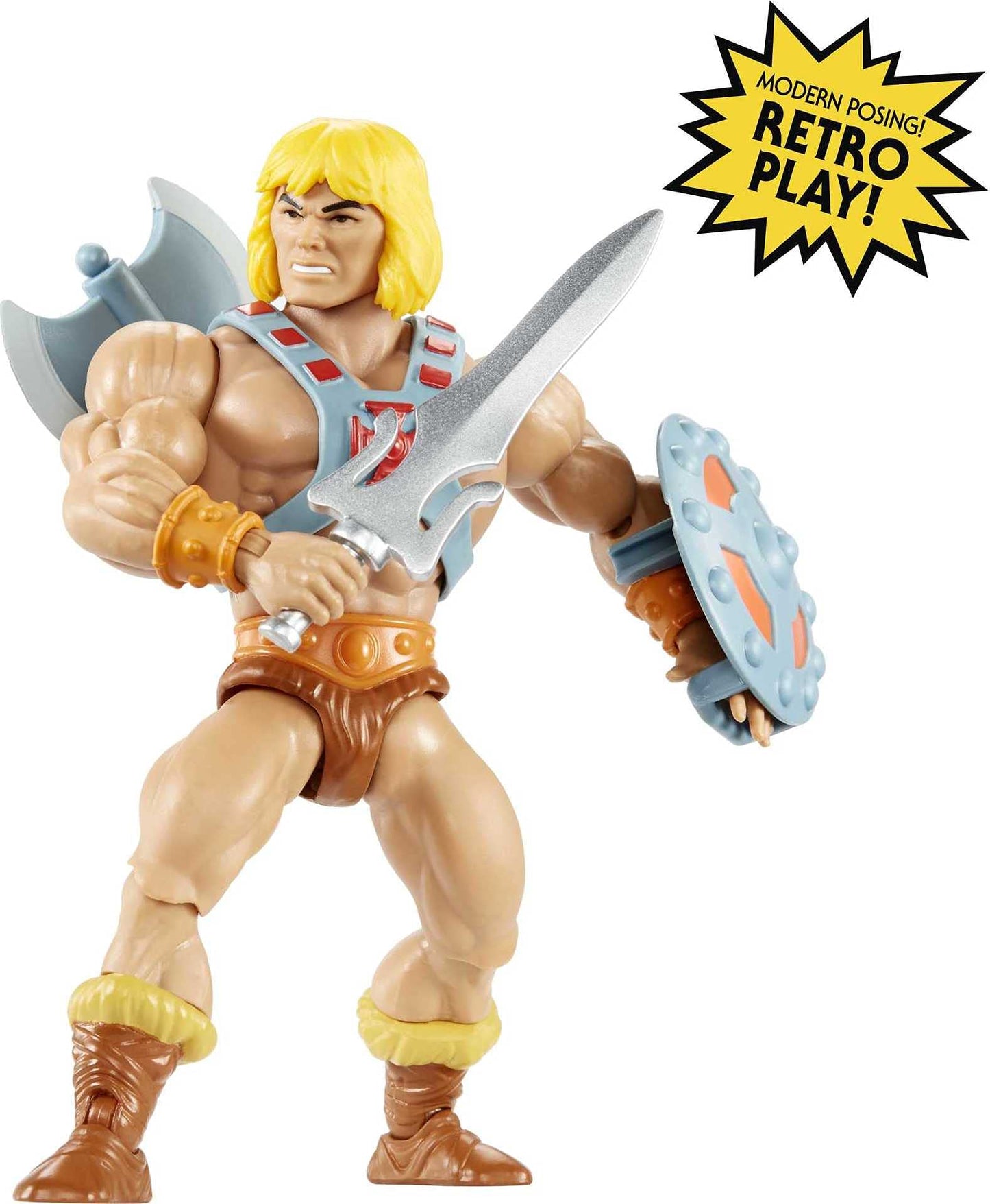 Masters of the Universe Origins He-Man 5.5-Inch Action Figure | Poseable Battle Figure
