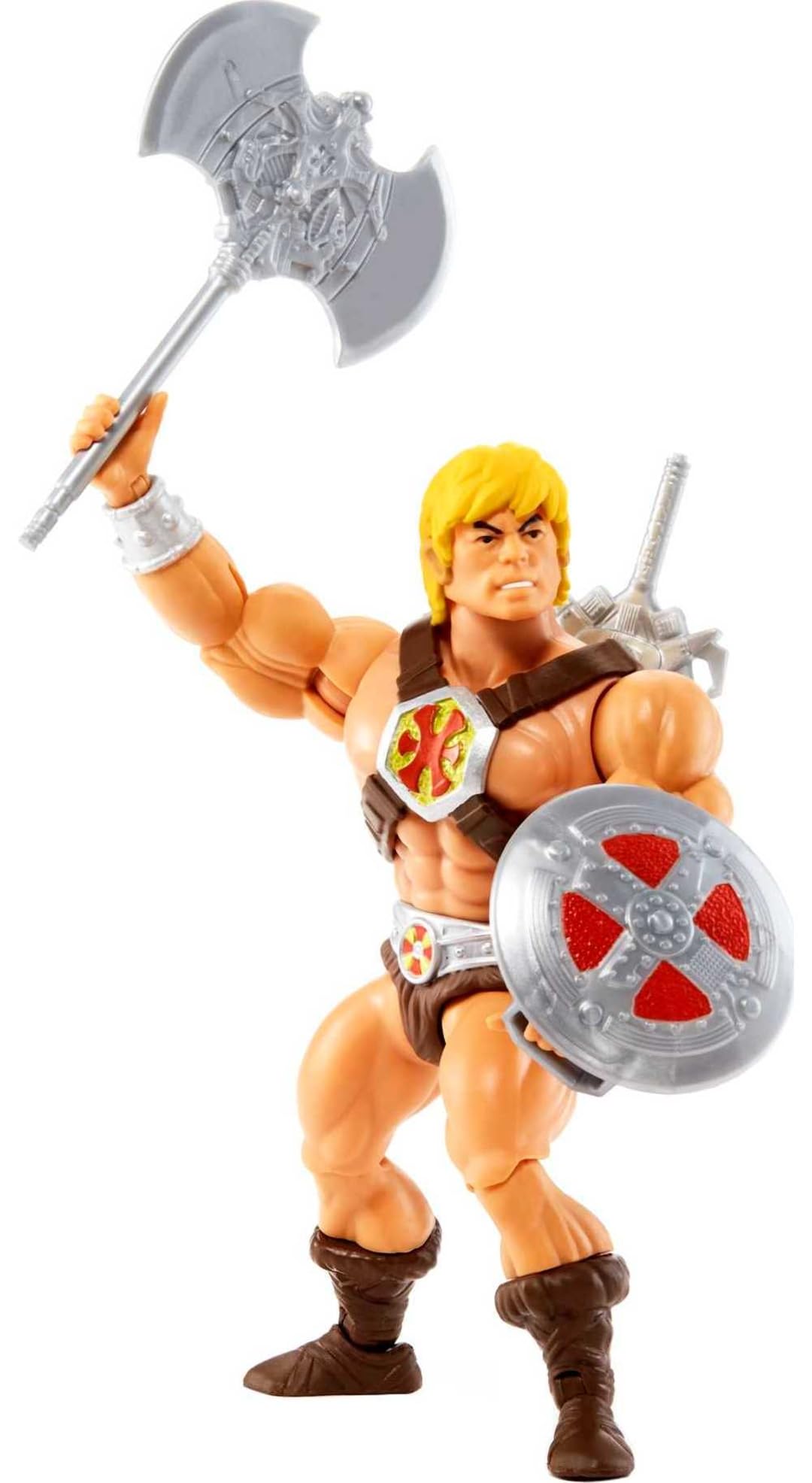 Masters of the Universe Origins He-Man Action Figure – 5.5-Inch Posable with Mini Comic