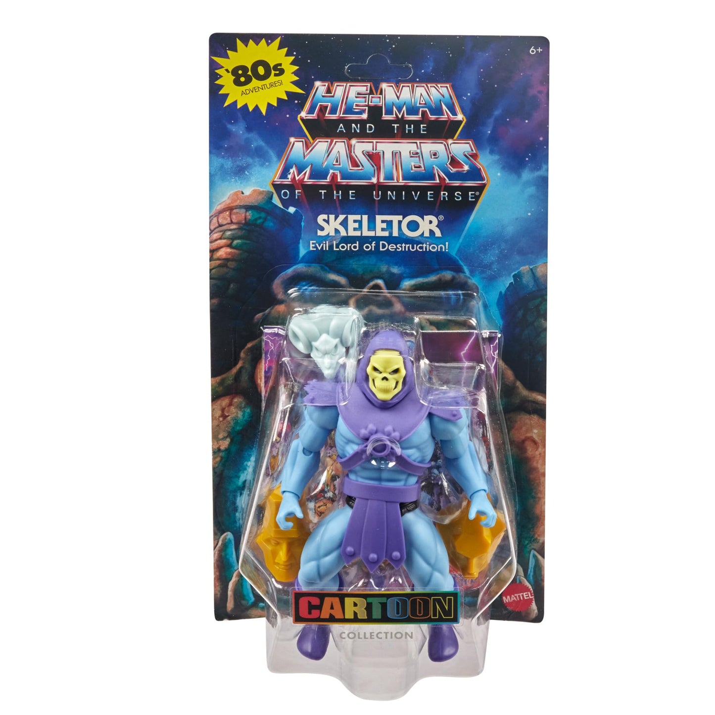 Masters of the Universe Origins Skeletor 5.5-Inch Action Figure with Mini-Comic – Collectible MOTU Toy