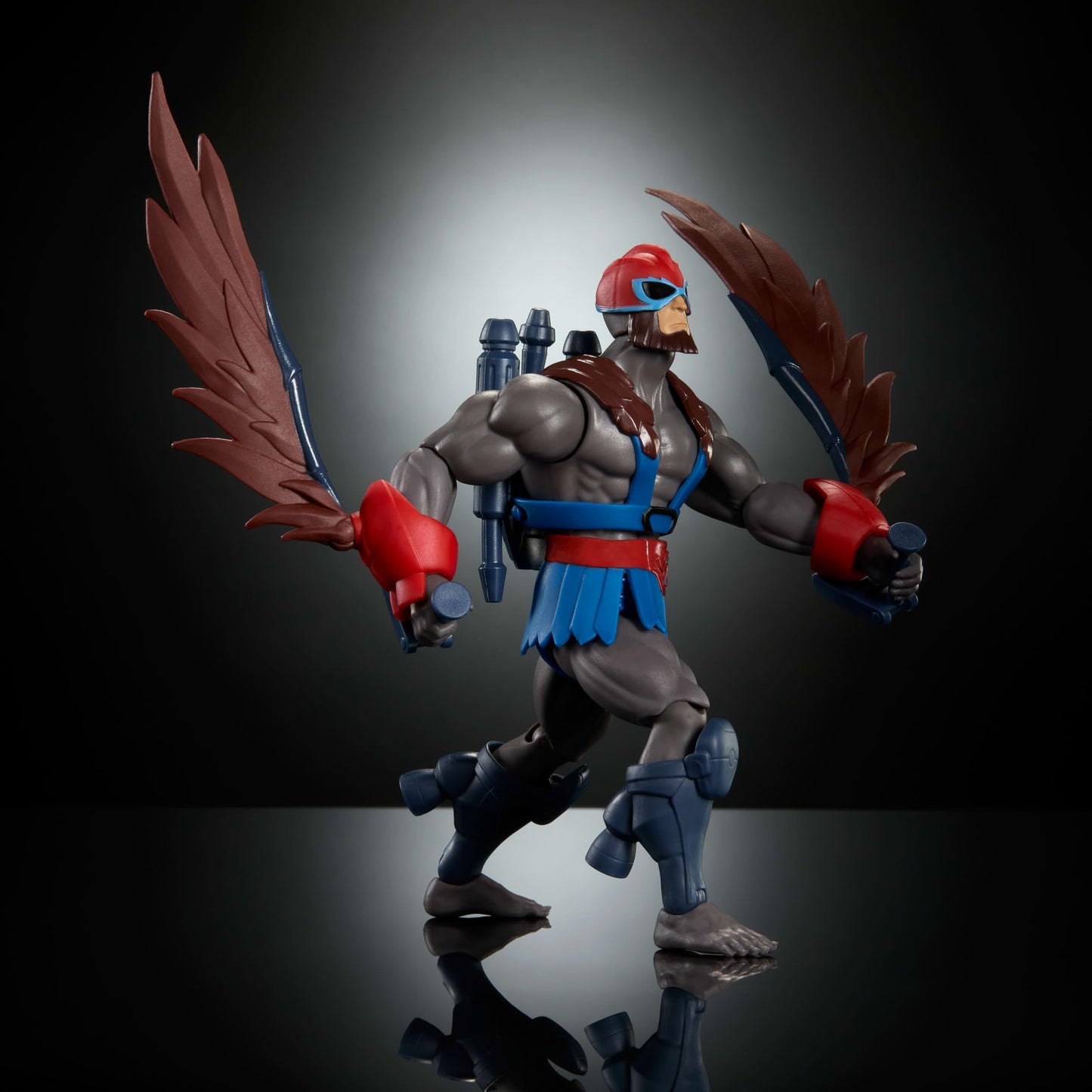 Masters of the Universe Origins Stratos Action Figure — 5.5-Inch Scale with Wing Attachments (200X Cartoon Collection)