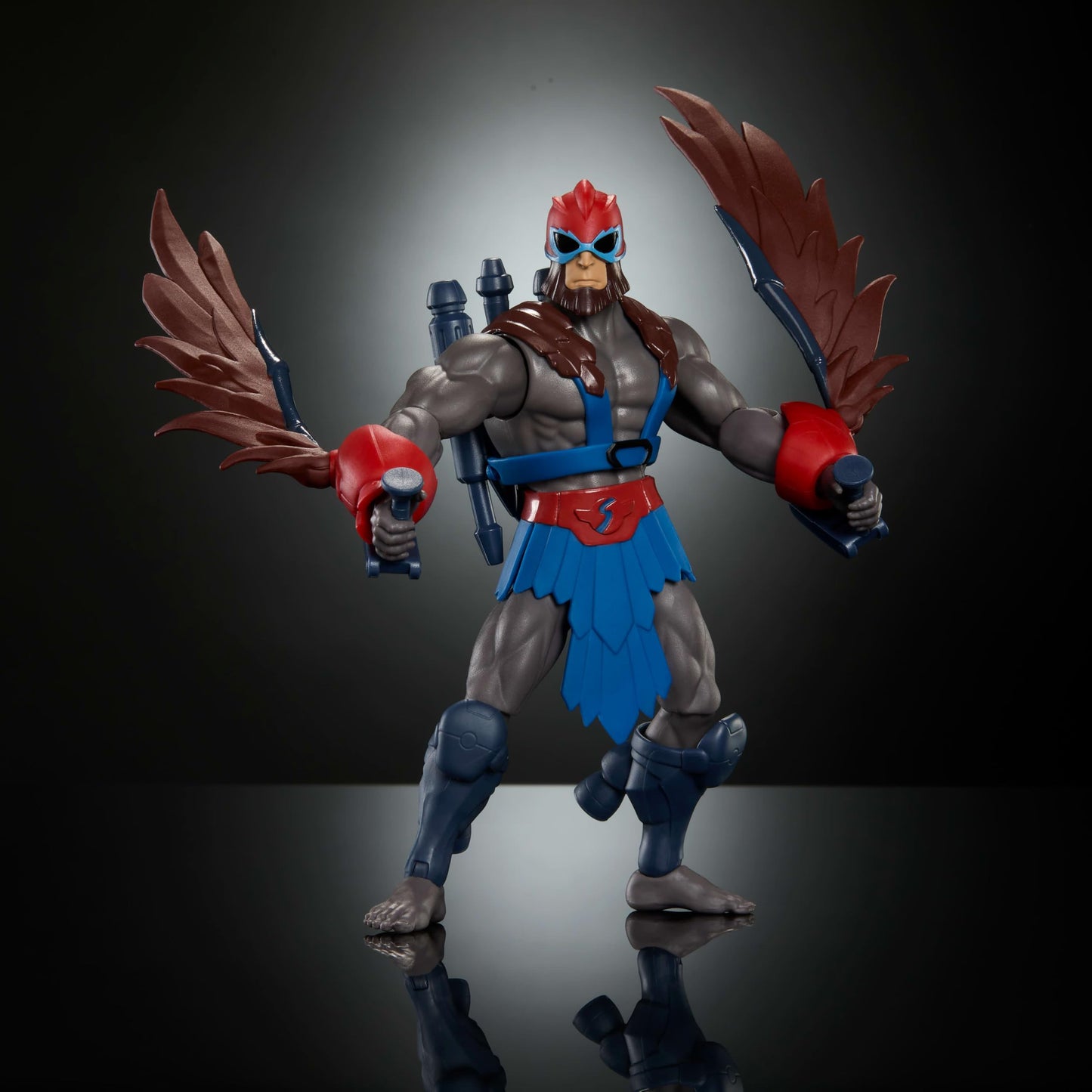 Masters of the Universe Origins Stratos Action Figure — 5.5-Inch Scale with Wing Attachments (200X Cartoon Collection)