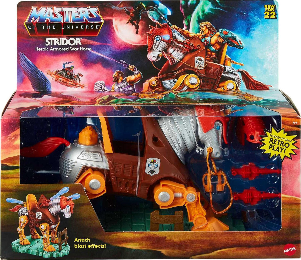 Masters of the Universe Origins Stridor – 7-Inch Robotic Horse with Plasma Blasts