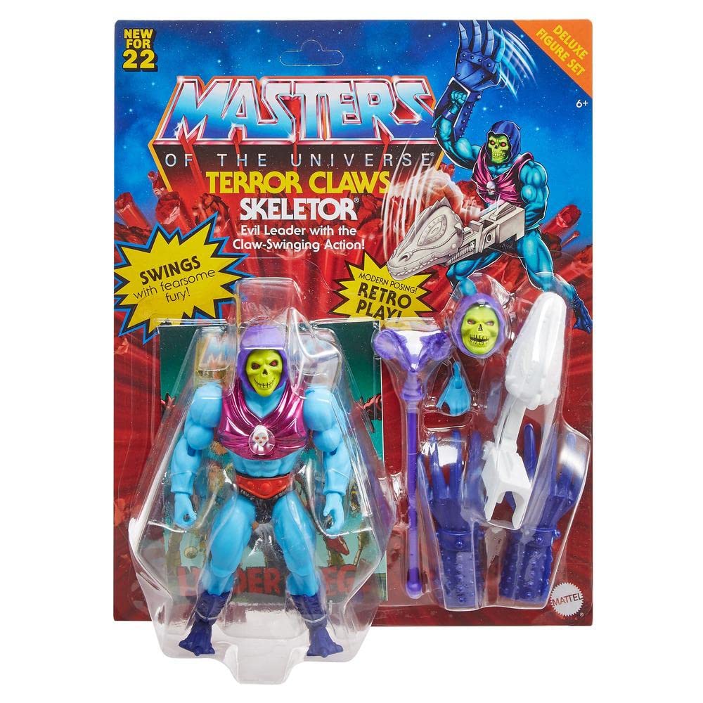 Masters of the Universe Origins Terror Claws Skeletor Action Figure – 5.5-Inch Deluxe with Swappable Parts