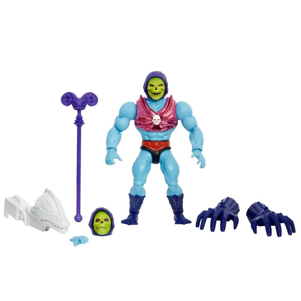 Masters of the Universe Origins Terror Claws Skeletor Action Figure – 5.5-Inch Deluxe with Swappable Parts