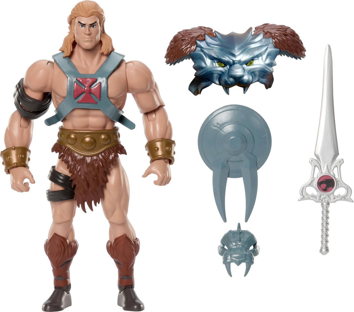 Masters of the Universe Origins & ThunderCats He-Man 5.5-Inch Action Figure – Removable Armor, Sword, Shield & Mini-Comic