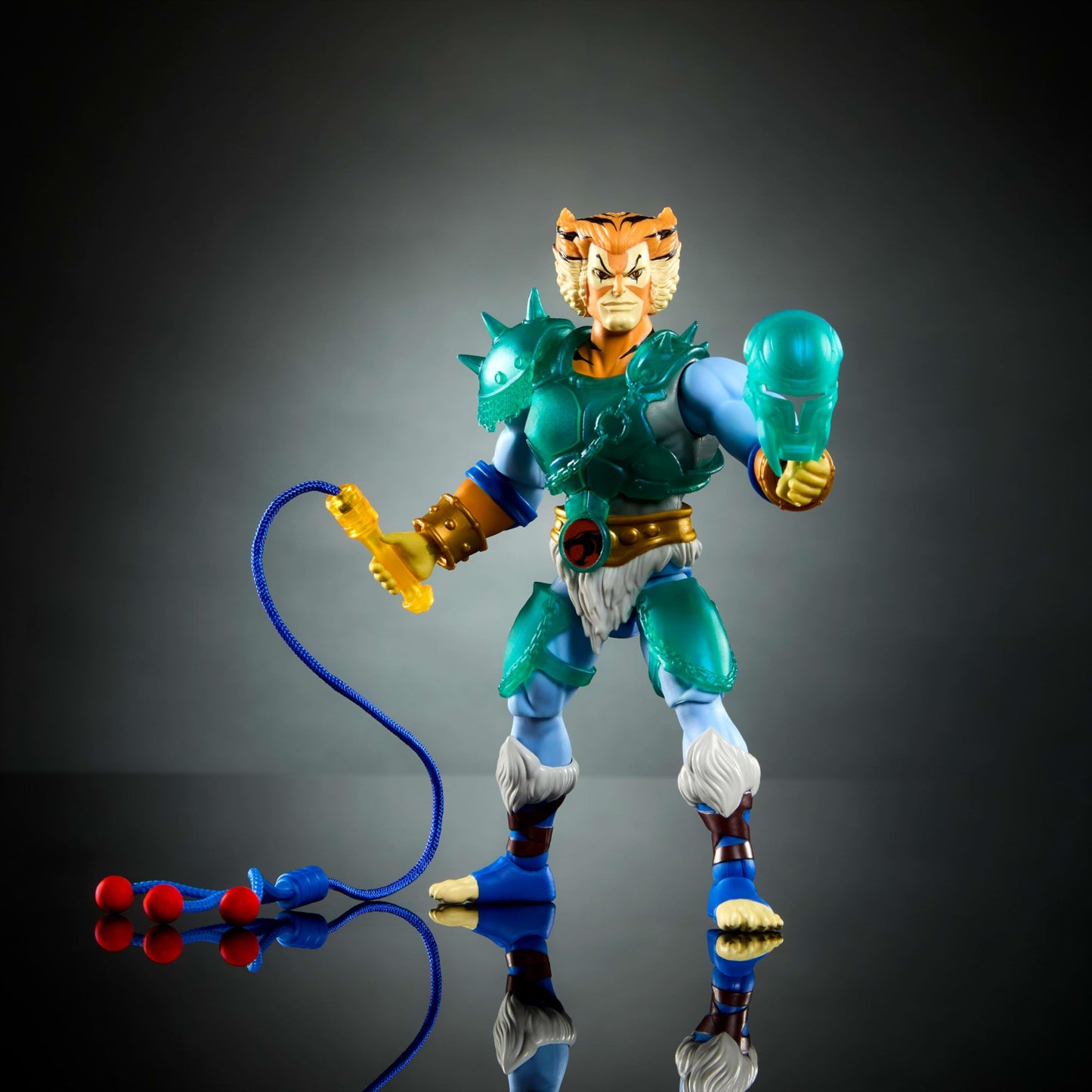 Masters of the Universe Origins & ThunderCats Tygra 5.5-Inch Action Figure with Removable Armor, Bolo Accessory & Mini Comic