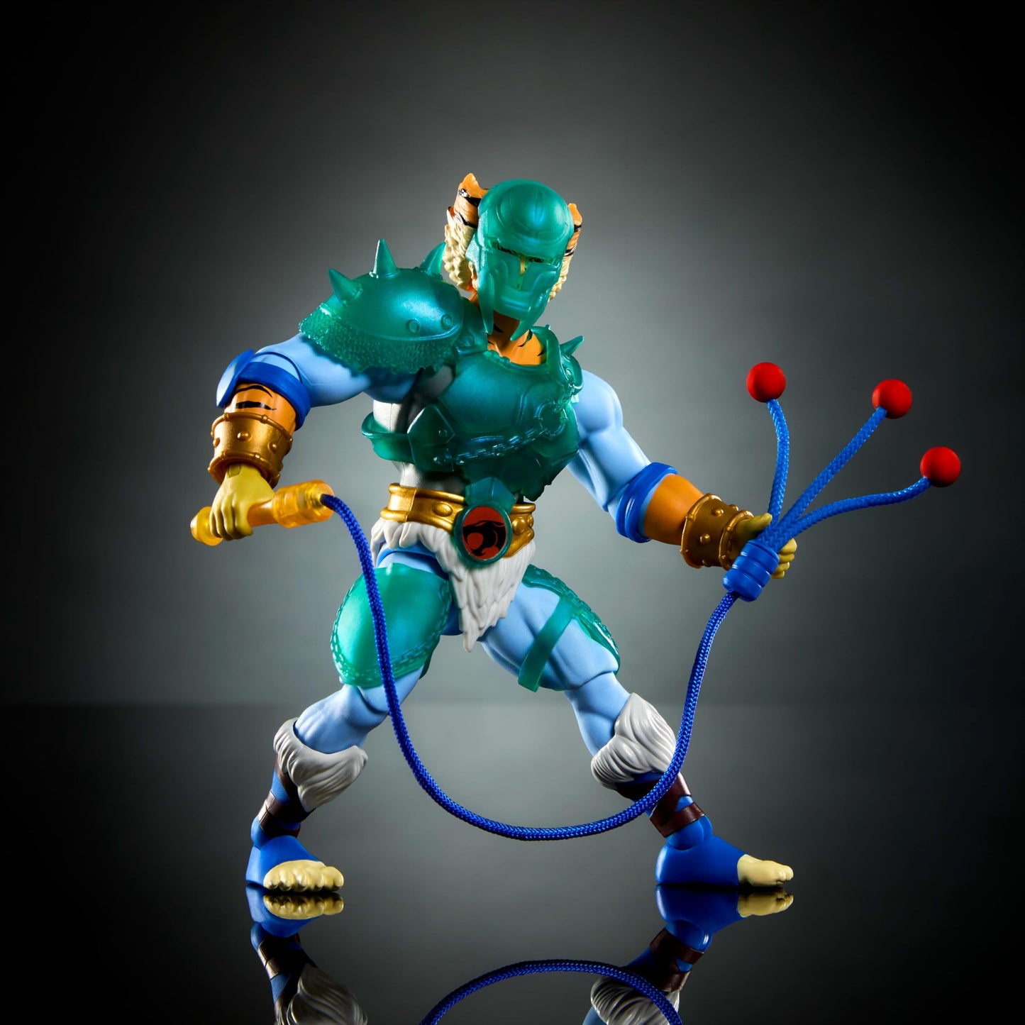 Masters of the Universe Origins & ThunderCats Tygra 5.5-Inch Action Figure with Removable Armor, Bolo Accessory & Mini Comic