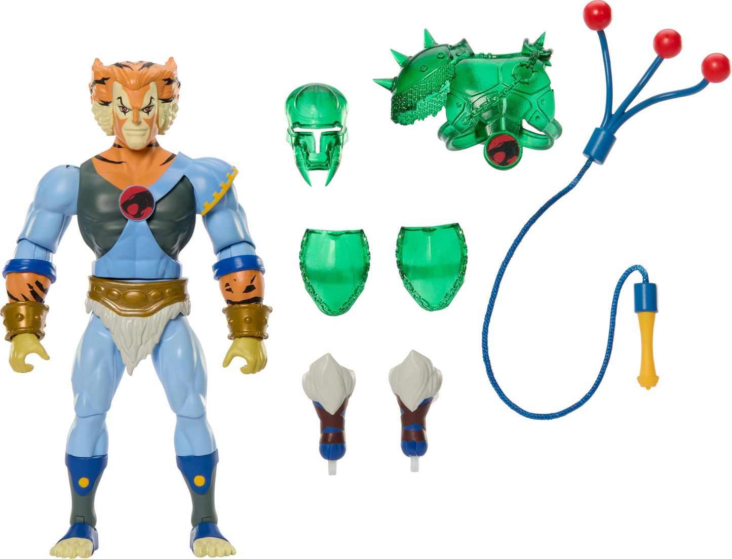 Masters of the Universe Origins & ThunderCats Tygra 5.5-Inch Action Figure with Removable Armor, Bolo Accessory & Mini Comic