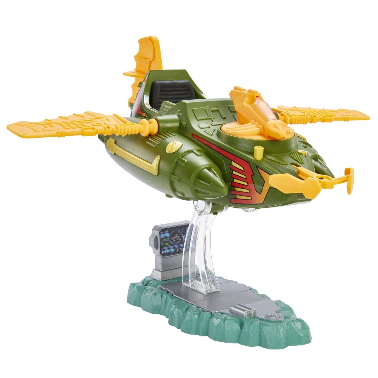 Masters of the Universe Origins Wind Raider Vehicle – Tow Hook, Retractable Cable & Hover Stand