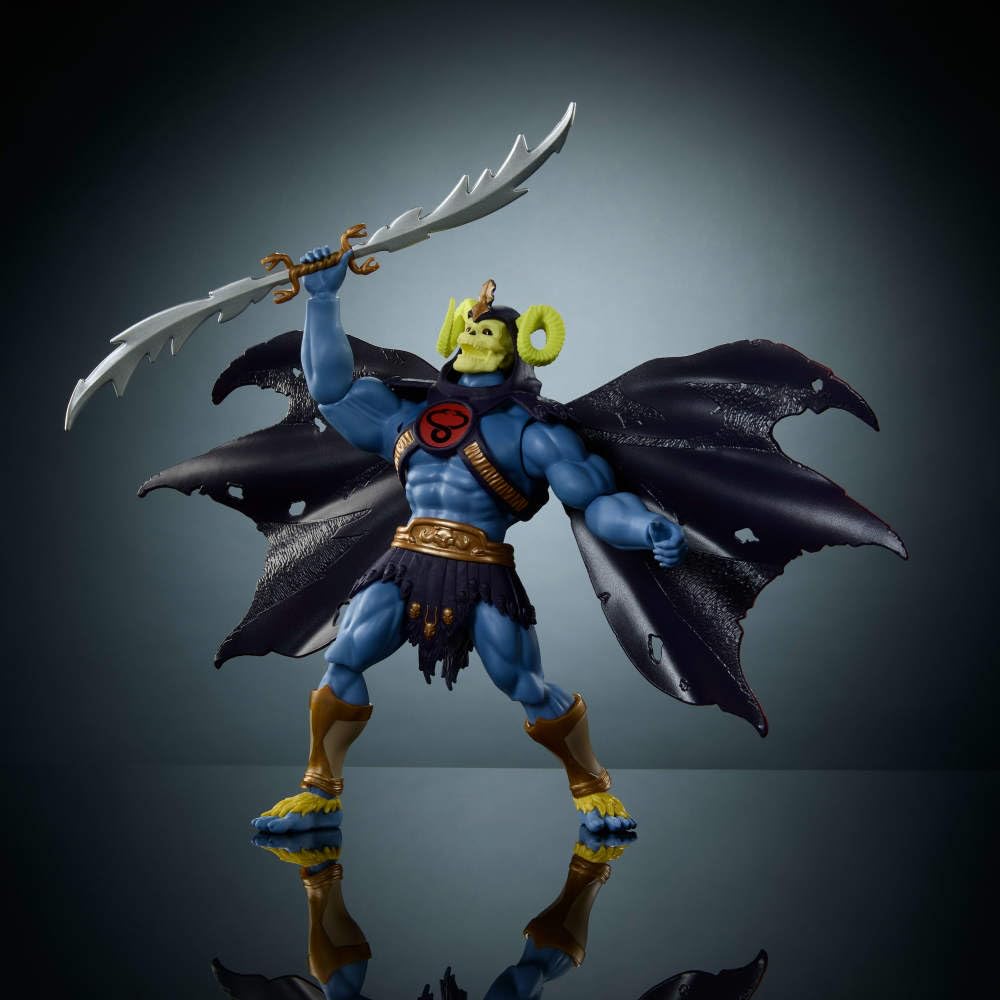 Masters of the Universe Origins X Thundercats Skell-Ra Action Figure – 5.5-Inch, Swap Heads & Armor
