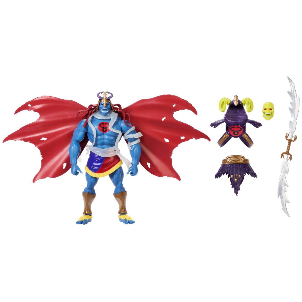 Masters of the Universe Origins X Thundercats Skell-Ra Action Figure – 5.5-Inch, Swap Heads & Armor