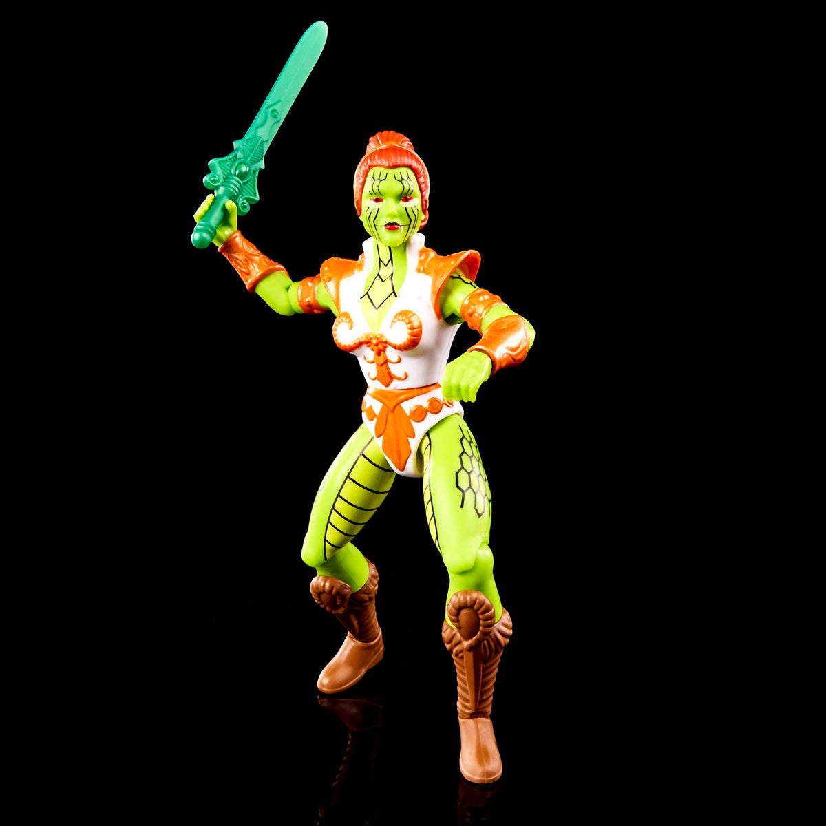 Masters of the Universe Origins Snake Teela Figure – 5.5-Inch Poseable Figure with Mini Comic