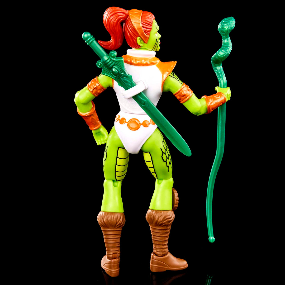 Masters of the Universe Origins Snake Teela Figure – 5.5-Inch Poseable Figure with Mini Comic