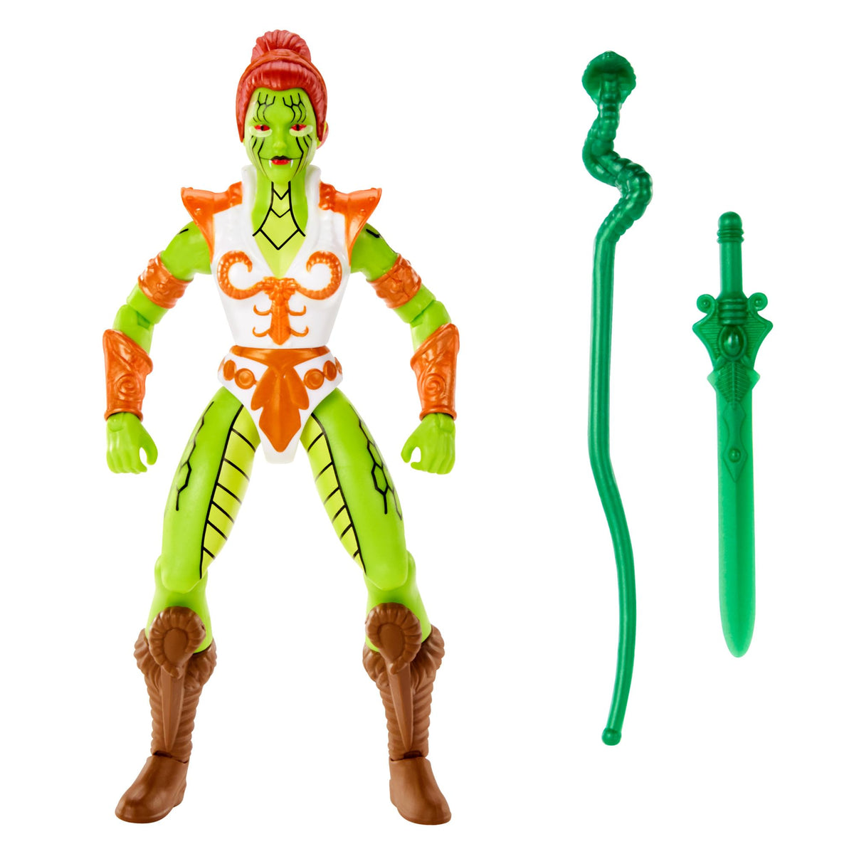 Masters of the Universe Origins Snake Teela Figure – 5.5-Inch Poseable Figure with Mini Comic