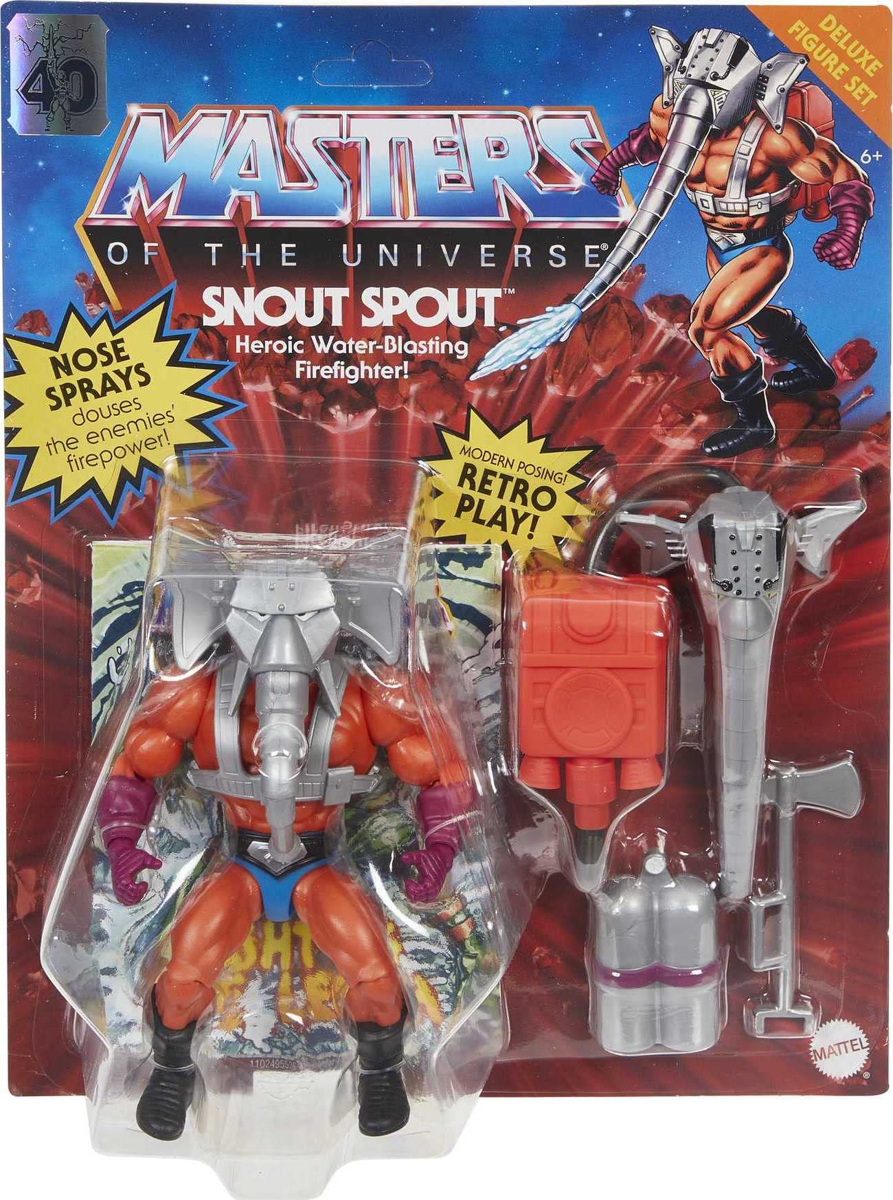 Masters of the Universe Origins Snout Spout Action Figure – 5.5-inch Deluxe with 16 Points of Articulation