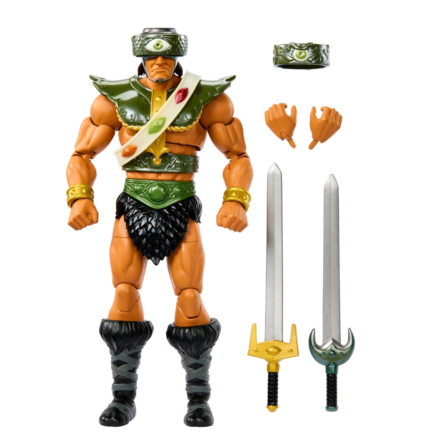 Masters of the Universe Masterverse Tri-Klops Deluxe Action Figure – 7-Inch, 30 Articulations, Interchangeable Visors