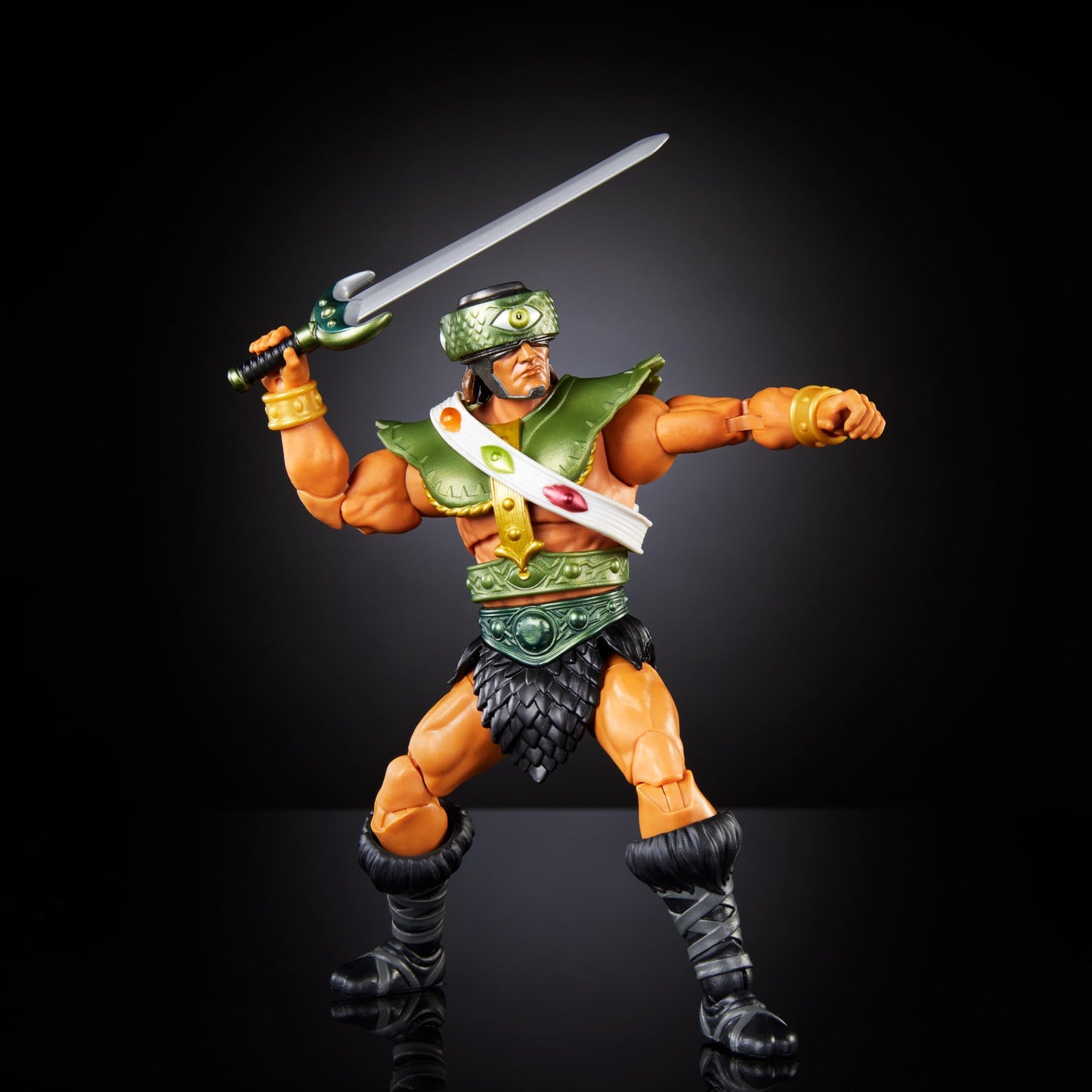 Masters of the Universe Masterverse Tri-Klops Deluxe Action Figure – 7-Inch, 30 Articulations, Interchangeable Visors