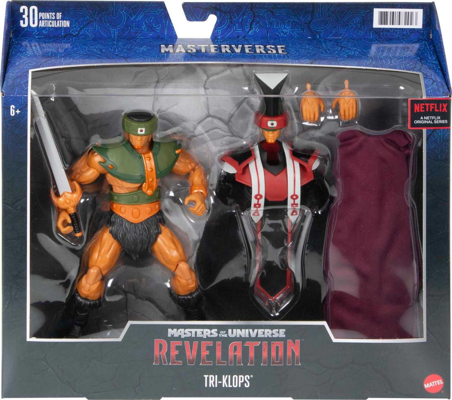 Masters of the Universe Masterverse Revelation Tri-Klops Action Figure – 7-Inch, 30+ Joints, Swappable Hands & Accessories