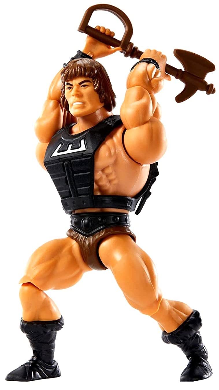 Masters of the Universe Origins WUN-DAR Figure – Savage He-Man, Articulated Collectible with Mini Comic