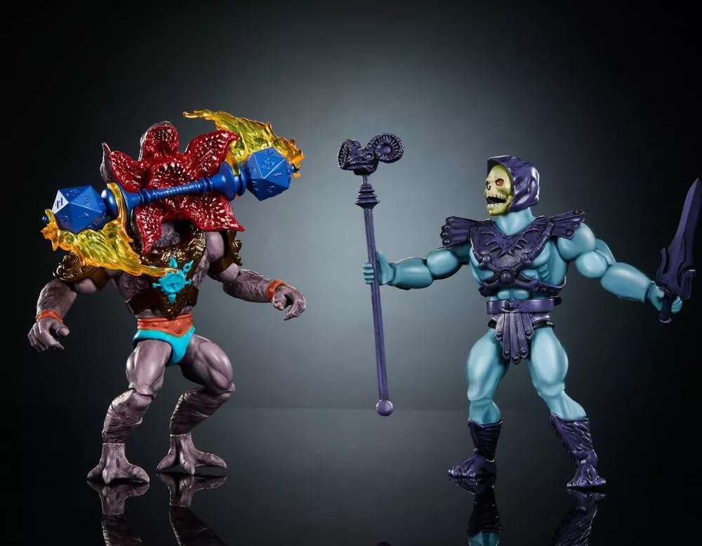 Masters of the Universe X Stranger Things Skeletor and Demogorgon 2-Pack Action Figures