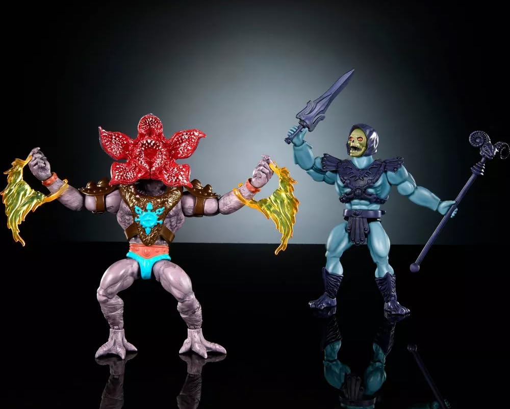 Masters of the Universe X Stranger Things Skeletor and Demogorgon 2-Pack Action Figures