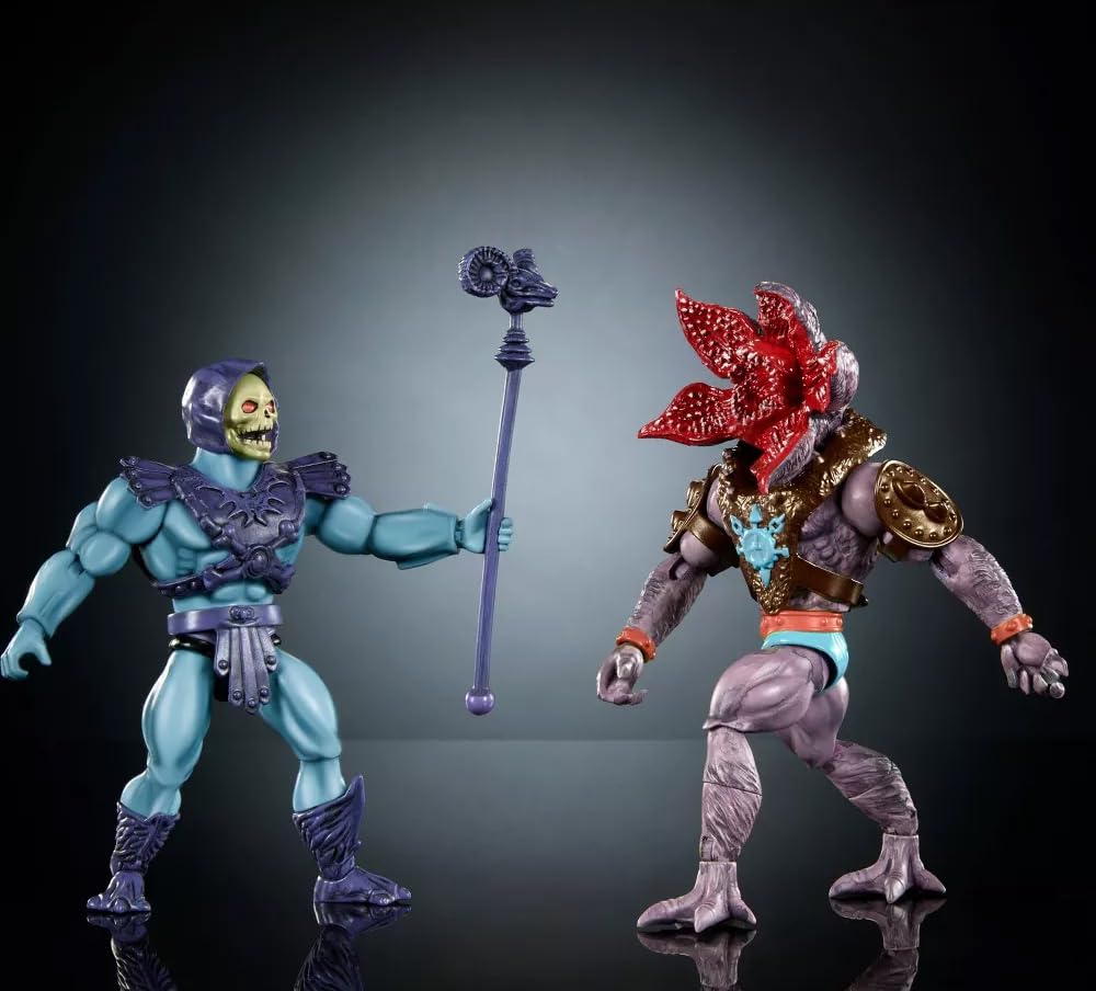 Masters of the Universe X Stranger Things Skeletor and Demogorgon 2-Pack Action Figures