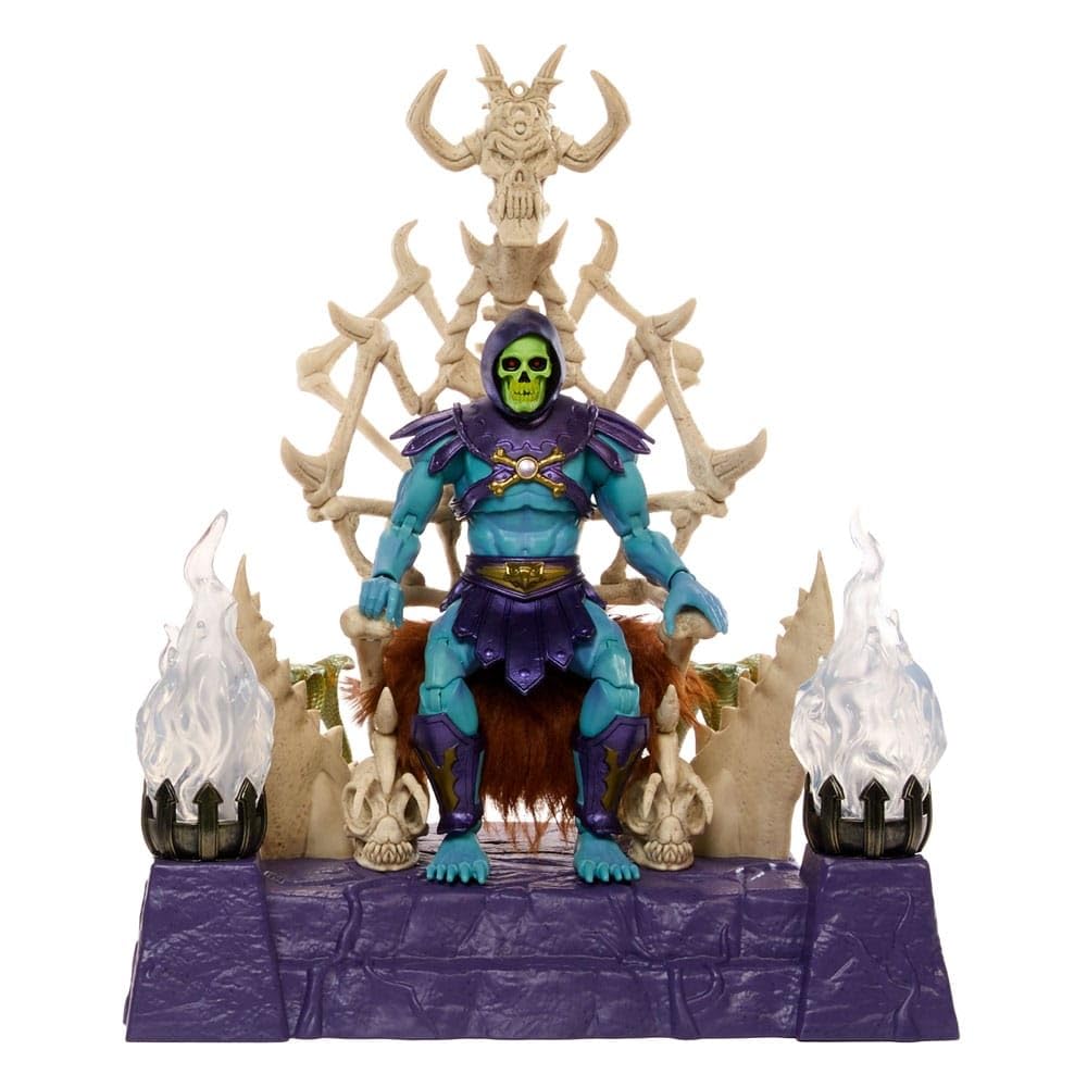 Masters of the Universe Masterverse Skeletor Action Figure & Illuminated Throne Set | MOTU Toy HXX63