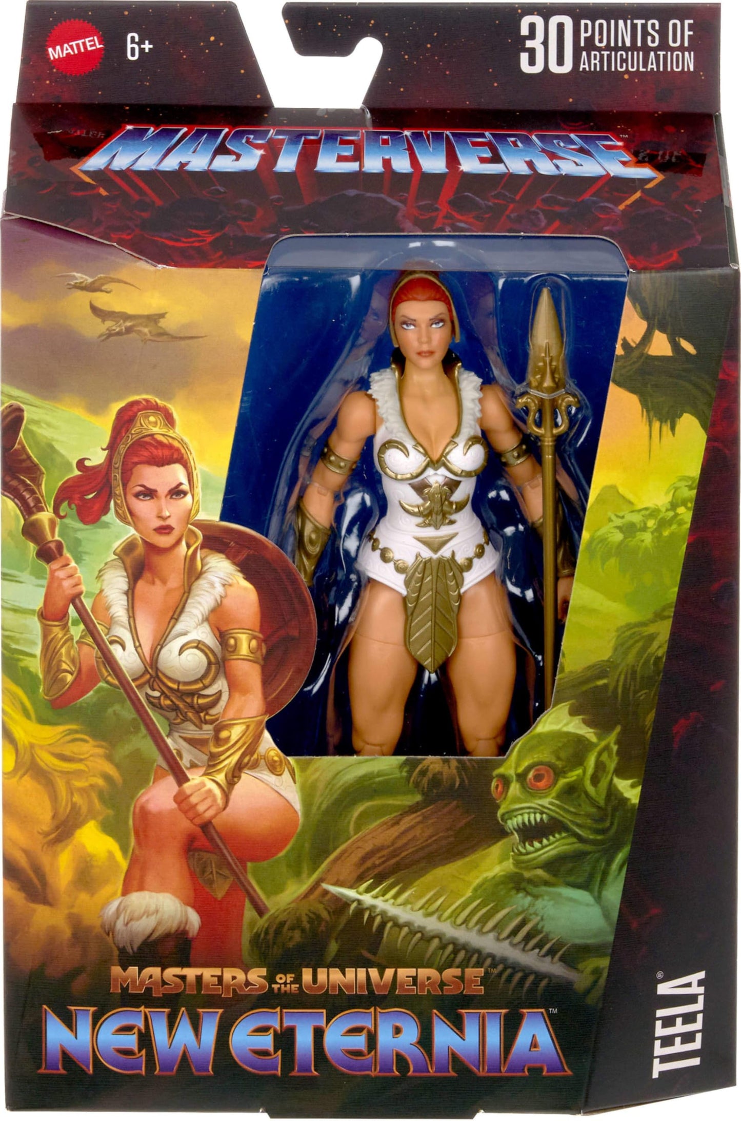 Masters of the Universe Masterverse Teela – 7-Inch New Eternia Action Figure, 30 Articulations, Removable Cobra Hood
