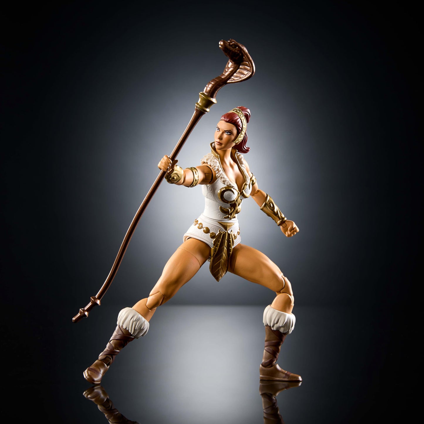 Masters of the Universe Masterverse Teela – 7-Inch New Eternia Action Figure, 30 Articulations, Removable Cobra Hood