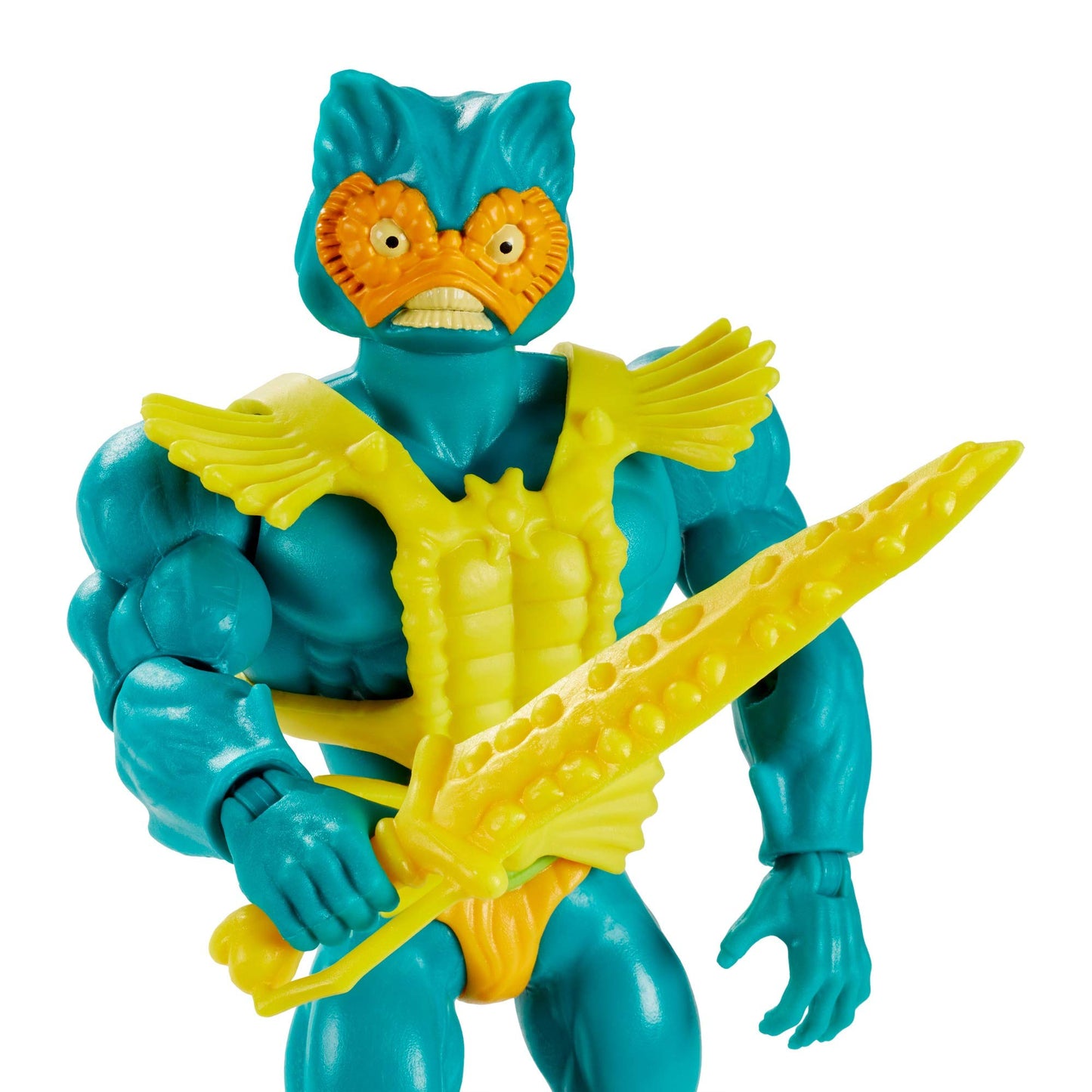 Masters of the Universe Origins Mer-Man 5.5-In Action Figure | 16 Joints, Mini Comic, Retro Packaging | Mattel