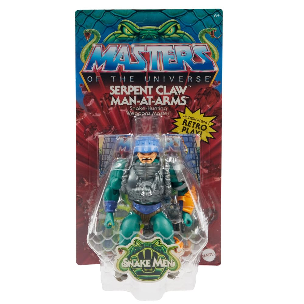 Masters of the Universe Origins Serpent Claw Man-at-Arms Figure & Mini Comic – 5.5-Inch