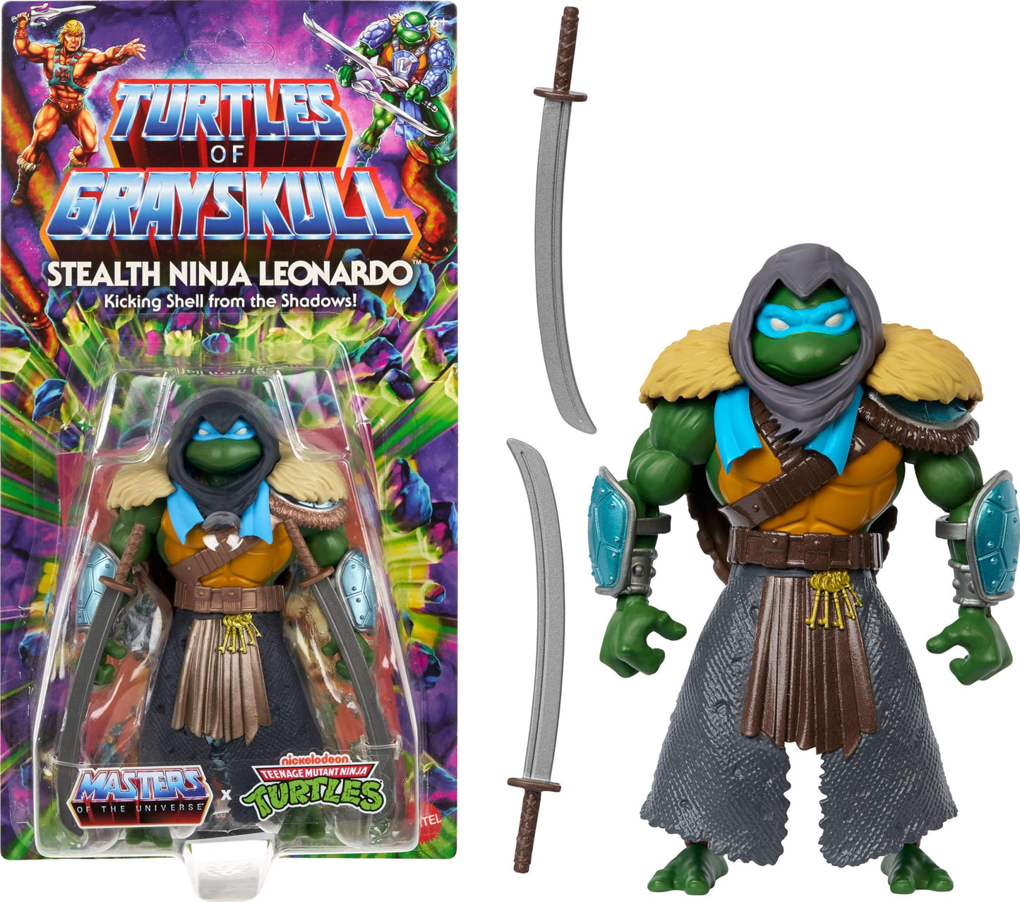 Masters of the Universe Origins: Turtles of Grayskull Stealth Ninja Leonardo | TMNT Crossover