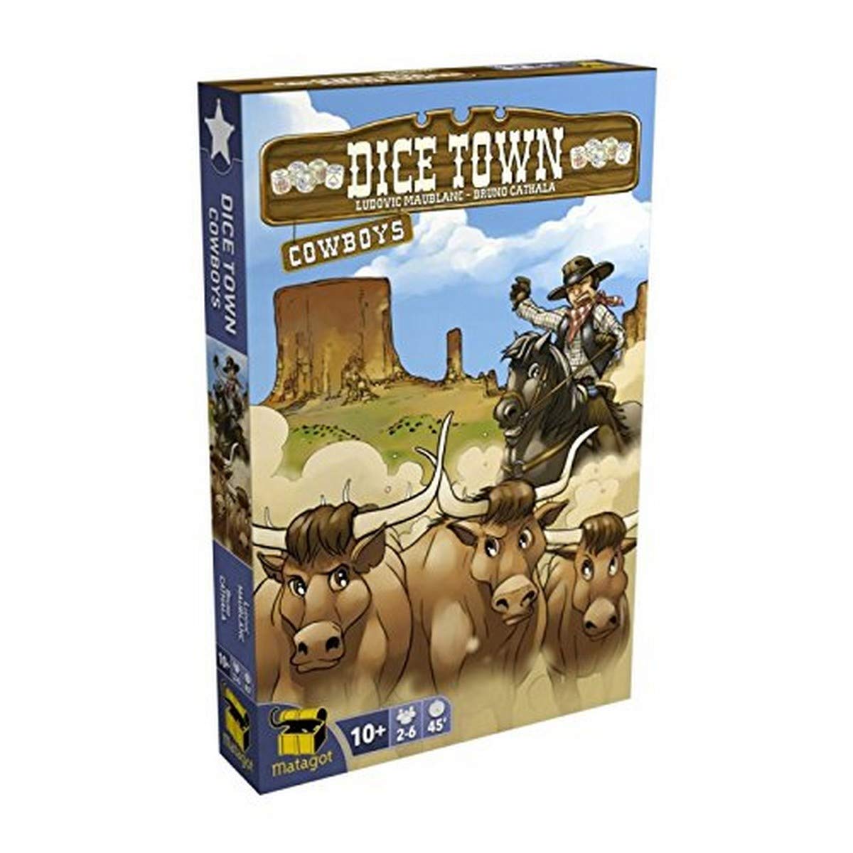 Matagot Dice Town Cowboys Expansion — Prairie Location & New Cowboys (2–5 Players)