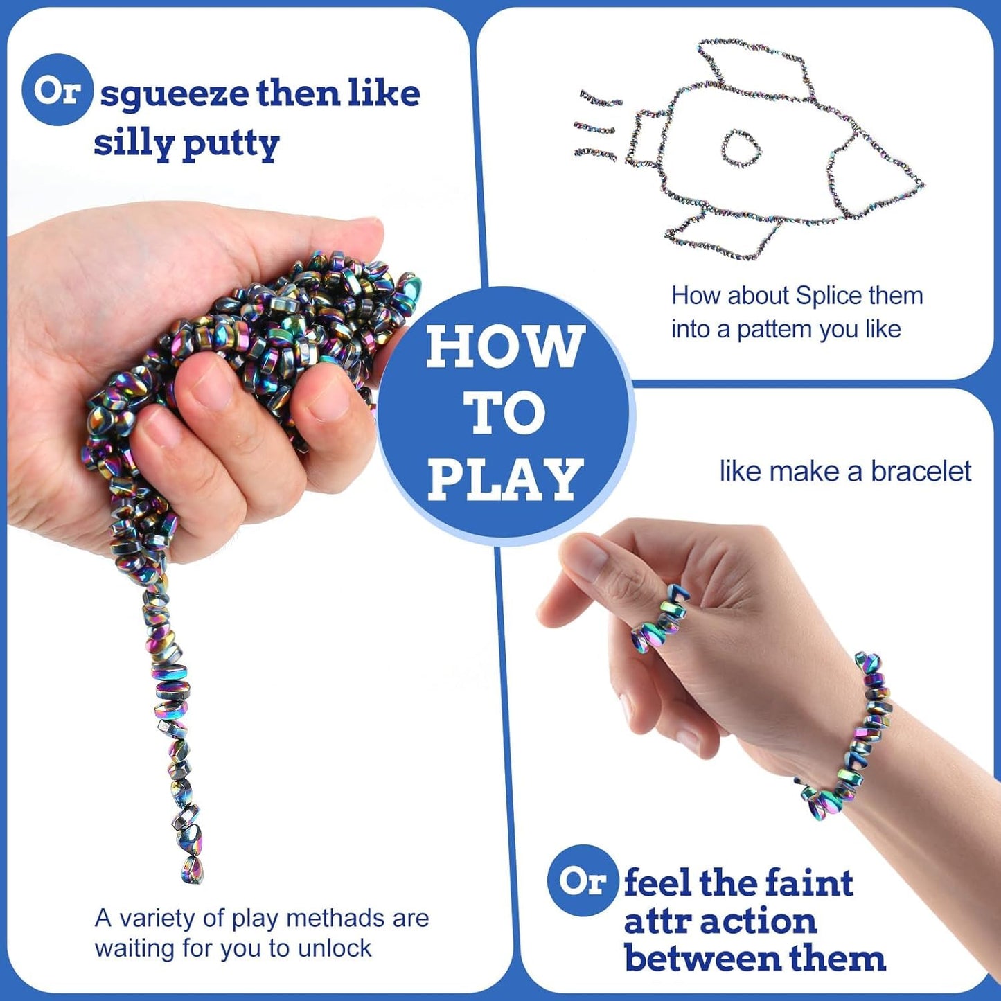 Matassari 550pcs Putty Fidget Toys – Sensory Desk Toys for Adults, Stress Relief & Focus