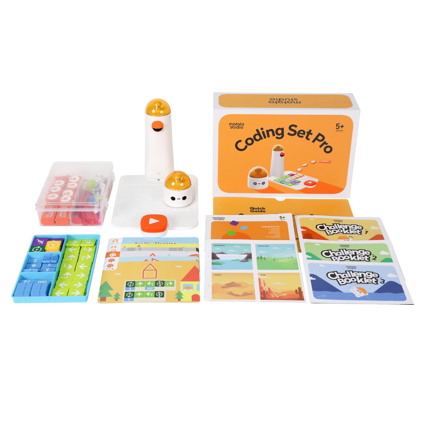 MatataStudio Coding Set Pro STEM Robot for Kids 4-10 | Early Coding, Screen-Free Learning