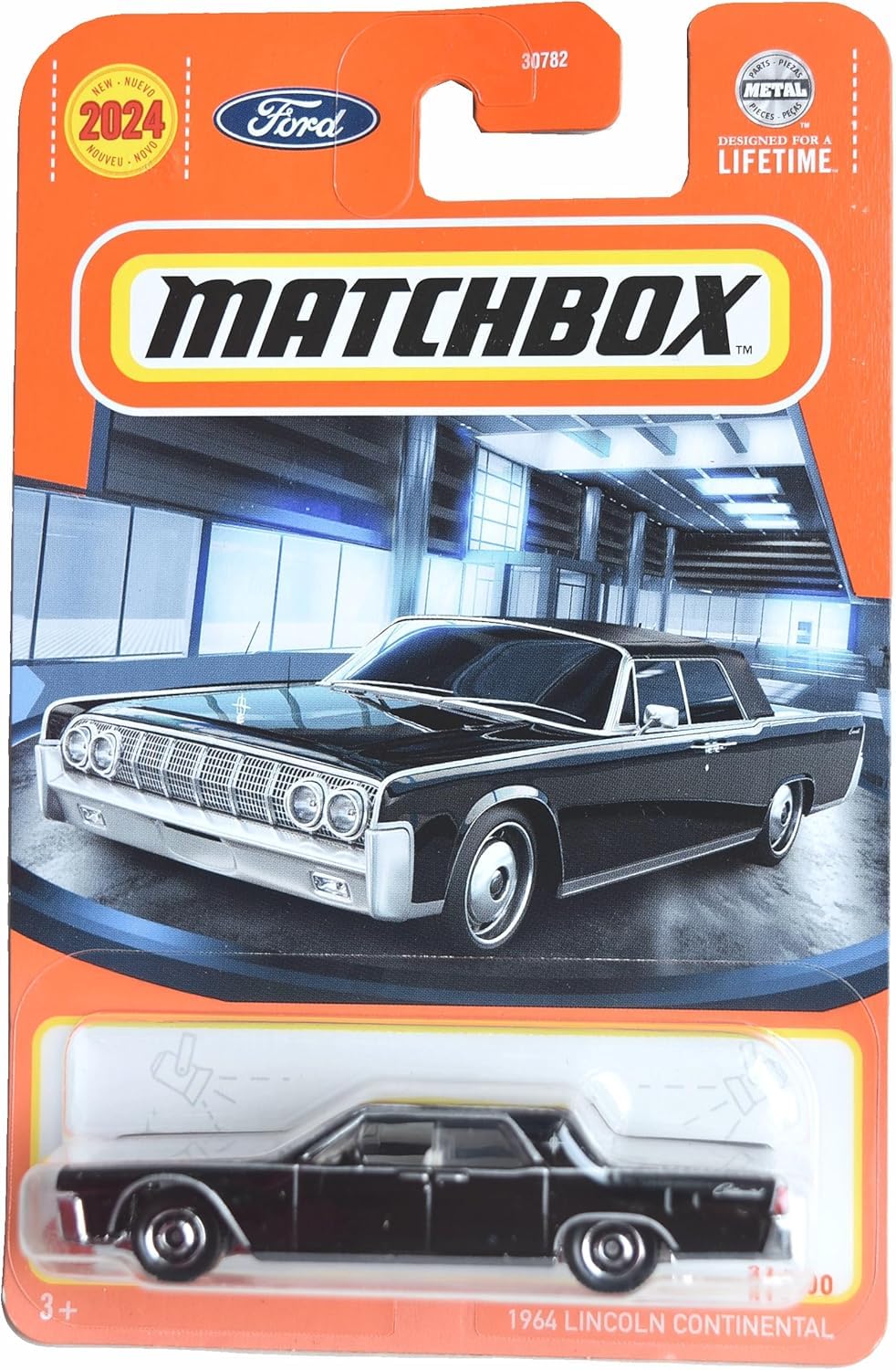 Matchbox 1964 Lincoln Continental, Black 21/100 | 1:64 Scale Die-Cast Car