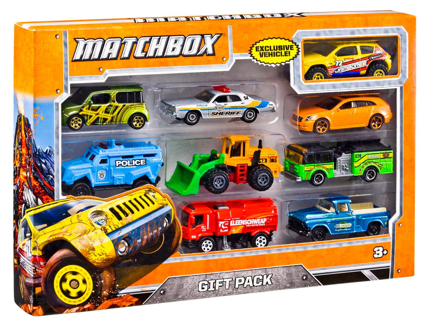 Matchbox 9-Pack Die-Cast 1:64 Cars | Exclusive Vehicle in Every Pack