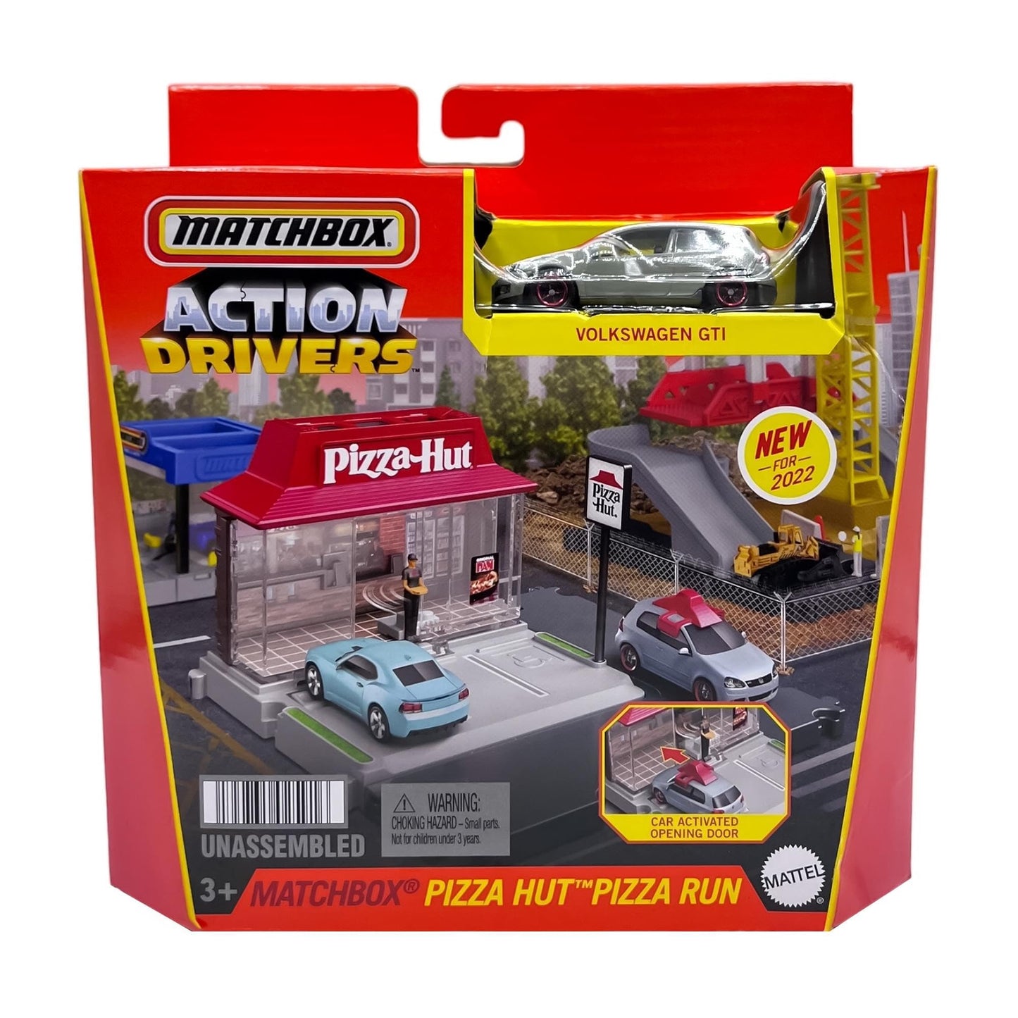 Matchbox Action Drivers Pizza Hut 3+ Playset - Realistic Kid-Driven Adventures