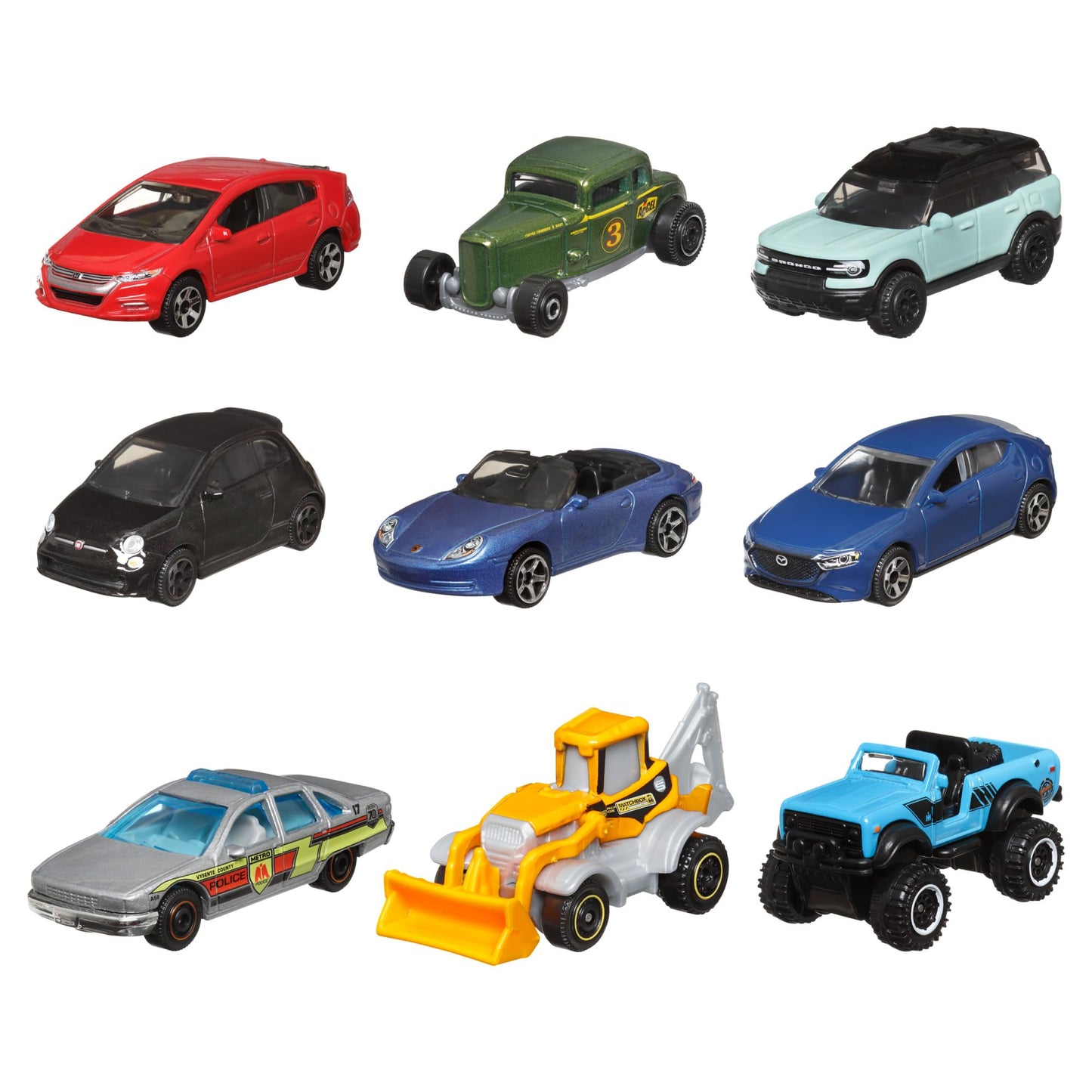 Matchbox 9-Pack Die-Cast 1:64 Cars | Exclusive Vehicle in Every Pack